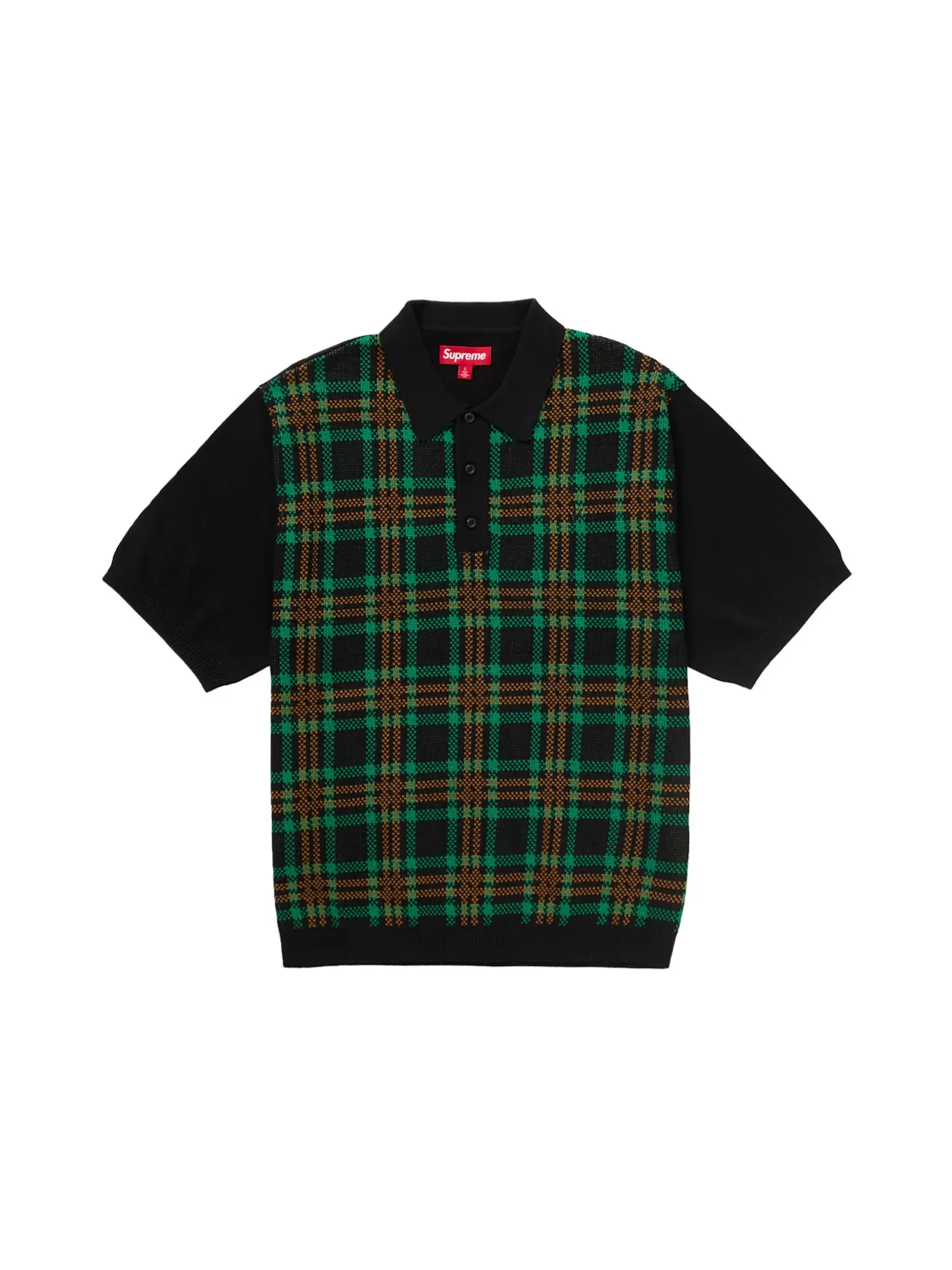 Мужская футболка поло с принтом Supreme Polo — изображение 1 из 2, черный