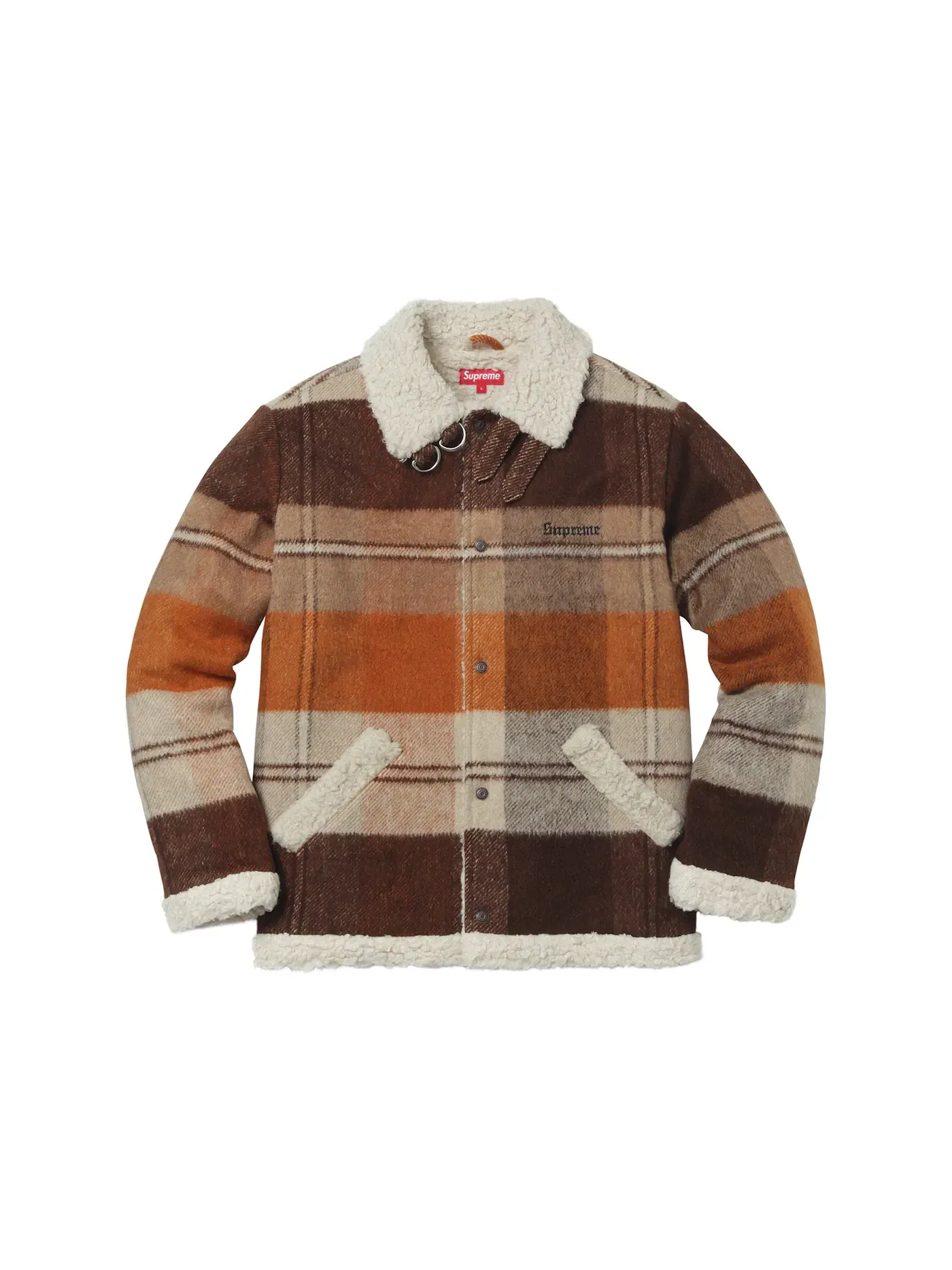Мужская куртка-бомбер с принтом Supreme Bomber — изображение 1 из 3, коричневый