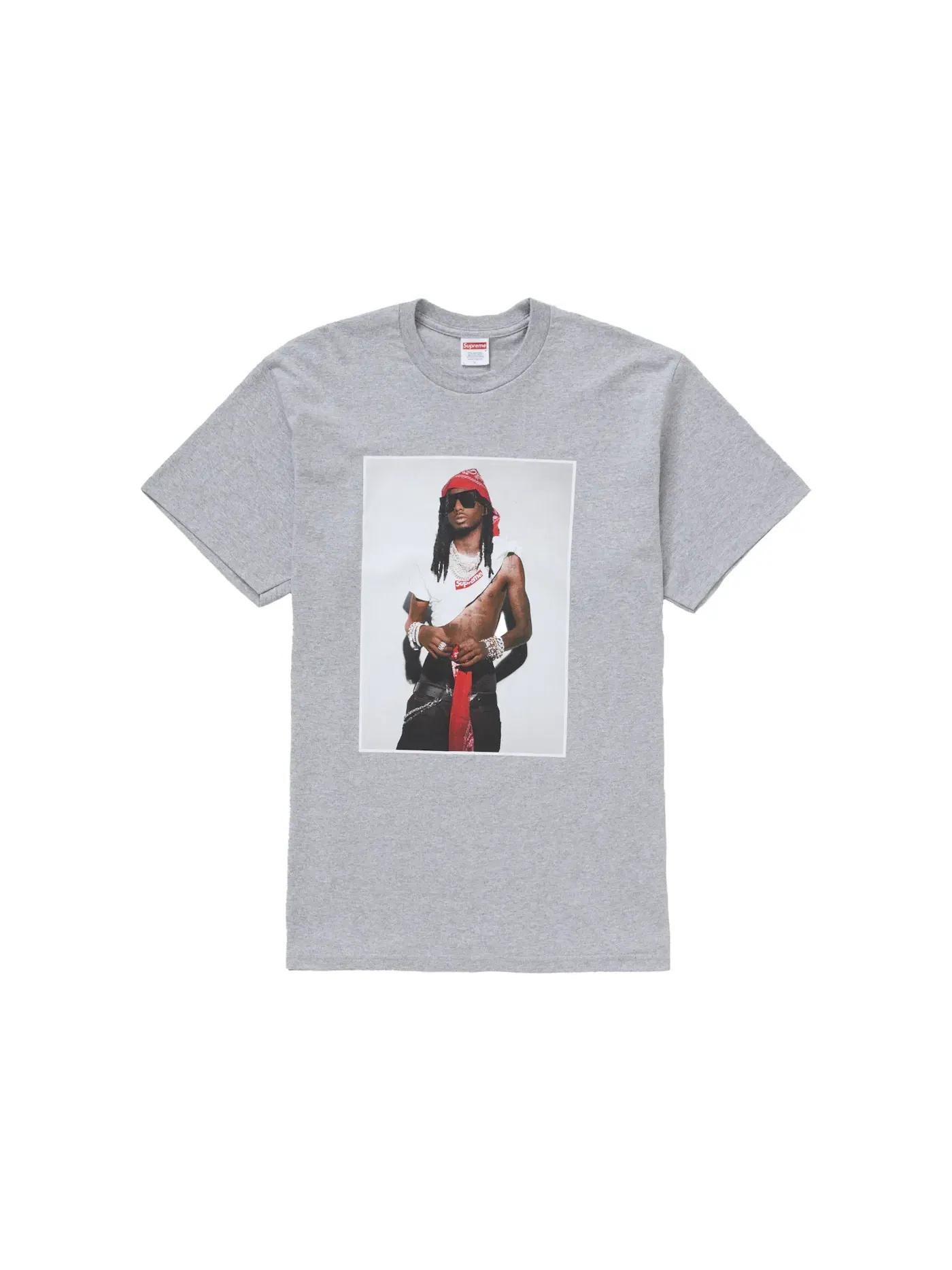 Мужская футболка с принтом Tee Supreme — изображение 1 из 1, серый