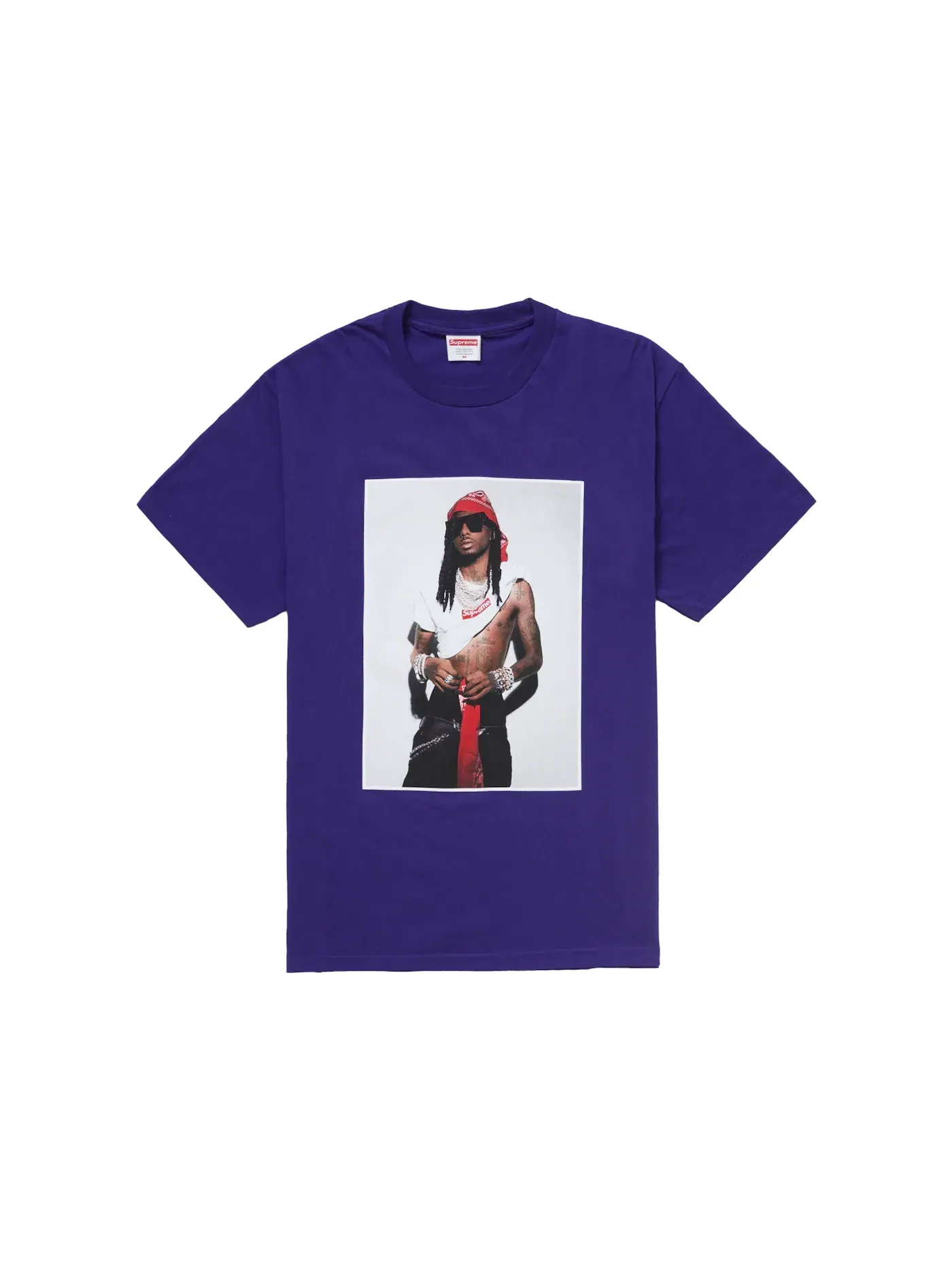 Мужская футболка с принтом Tee Supreme — изображение 1 из 1, фиолетовый