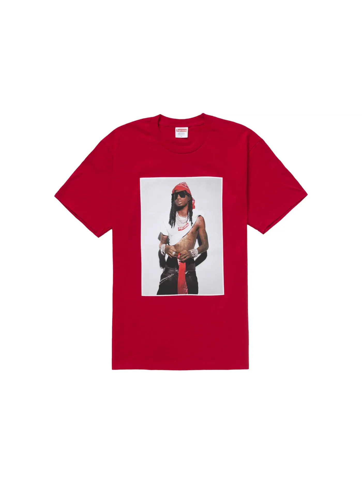 Мужская футболка с принтом Tee Supreme — изображение 1 из 1, красный