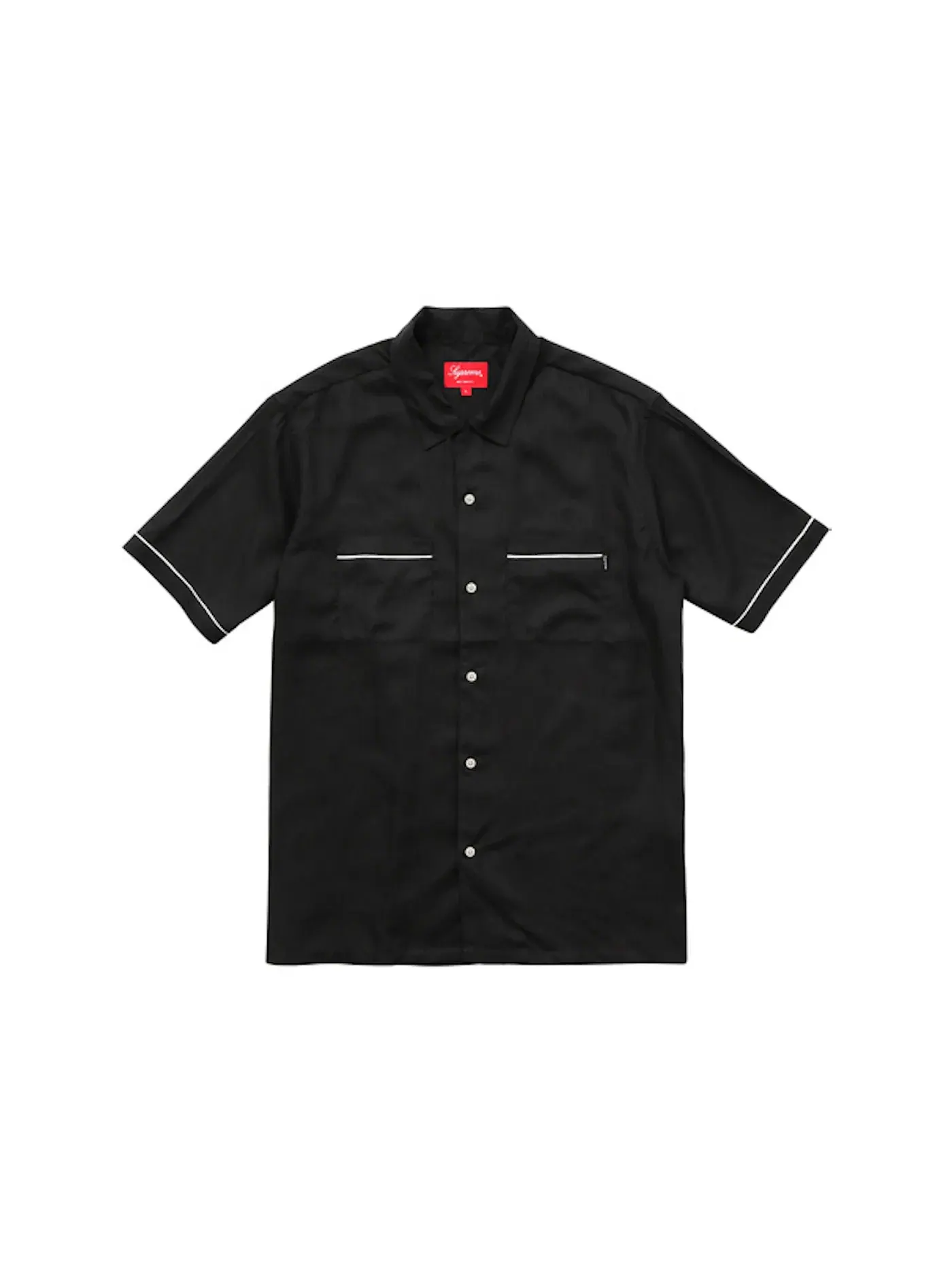 Мужская рубашка с принтом Supreme Playboy Bowling Shirt — изображение 1 из 2, черный
