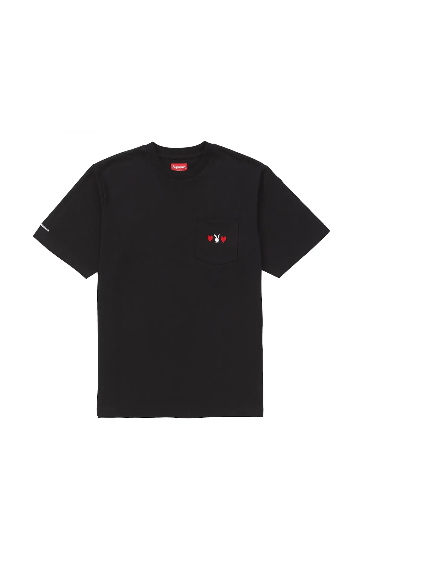 Мужская футболка с принтом Supreme Playboy Pocket Tee — изображение 1 из 1, черный