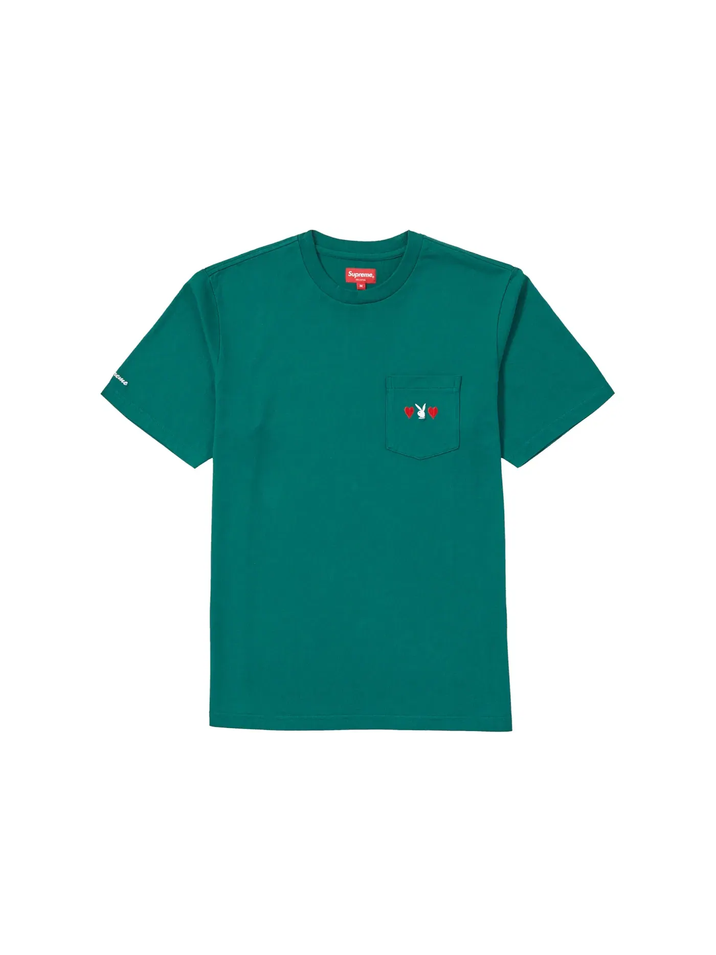 Мужская футболка с принтом Supreme Playboy Pocket Tee — изображение 1 из 1, зеленый