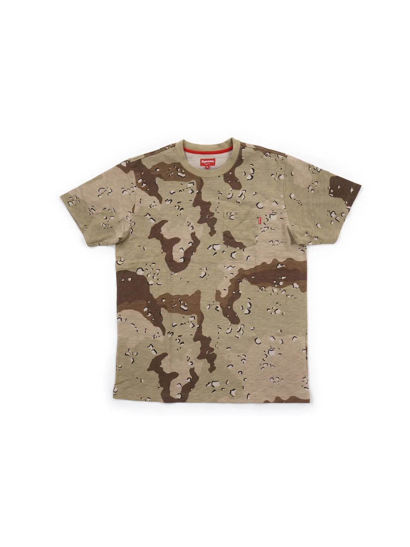 Мужская футболка с принтом Supreme Tee, Desert Camo — изображение 1 из 1