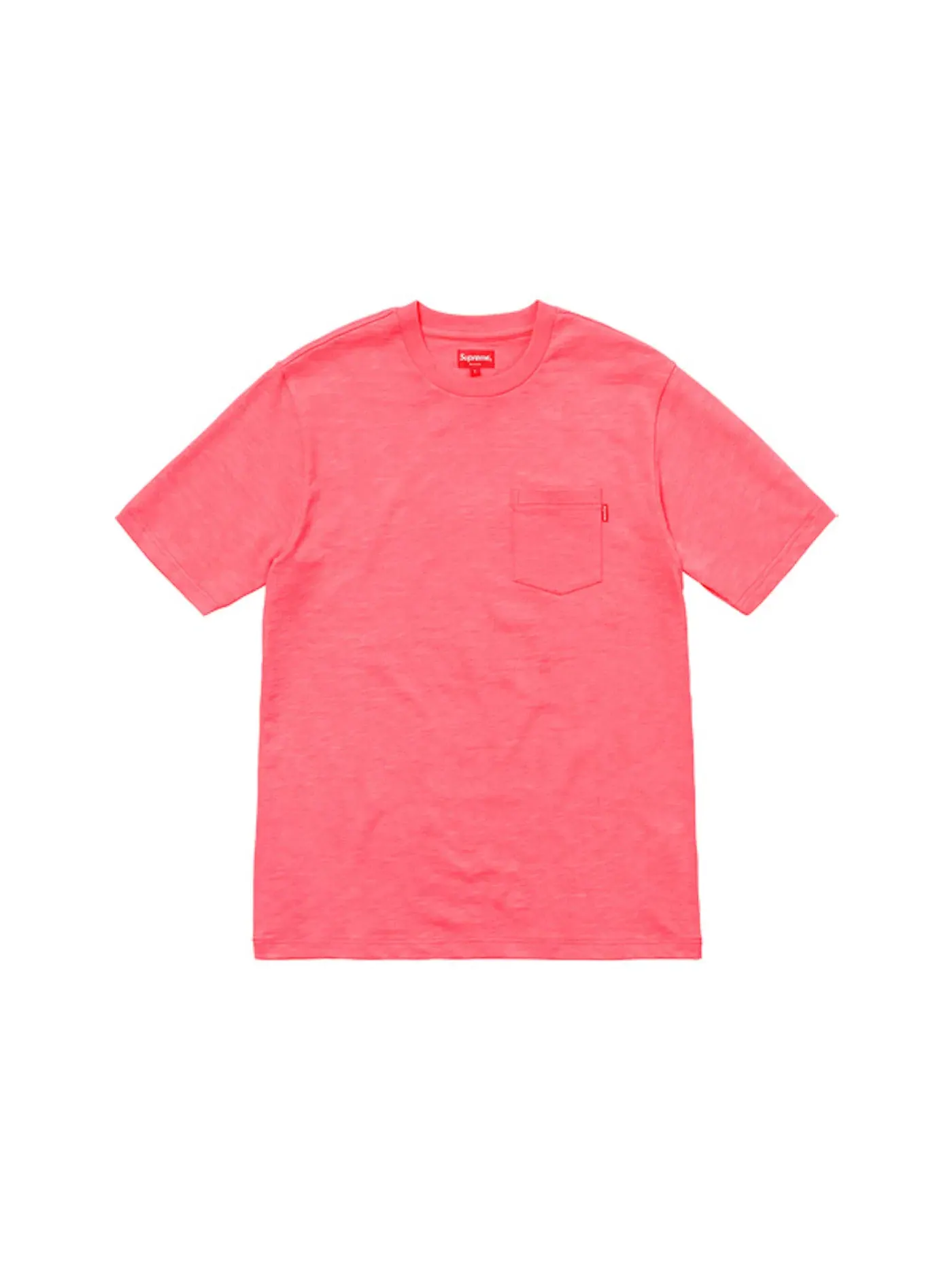 Мужская футболка с принтом Supreme Tee (SS18) — изображение 1 из 1, розовый