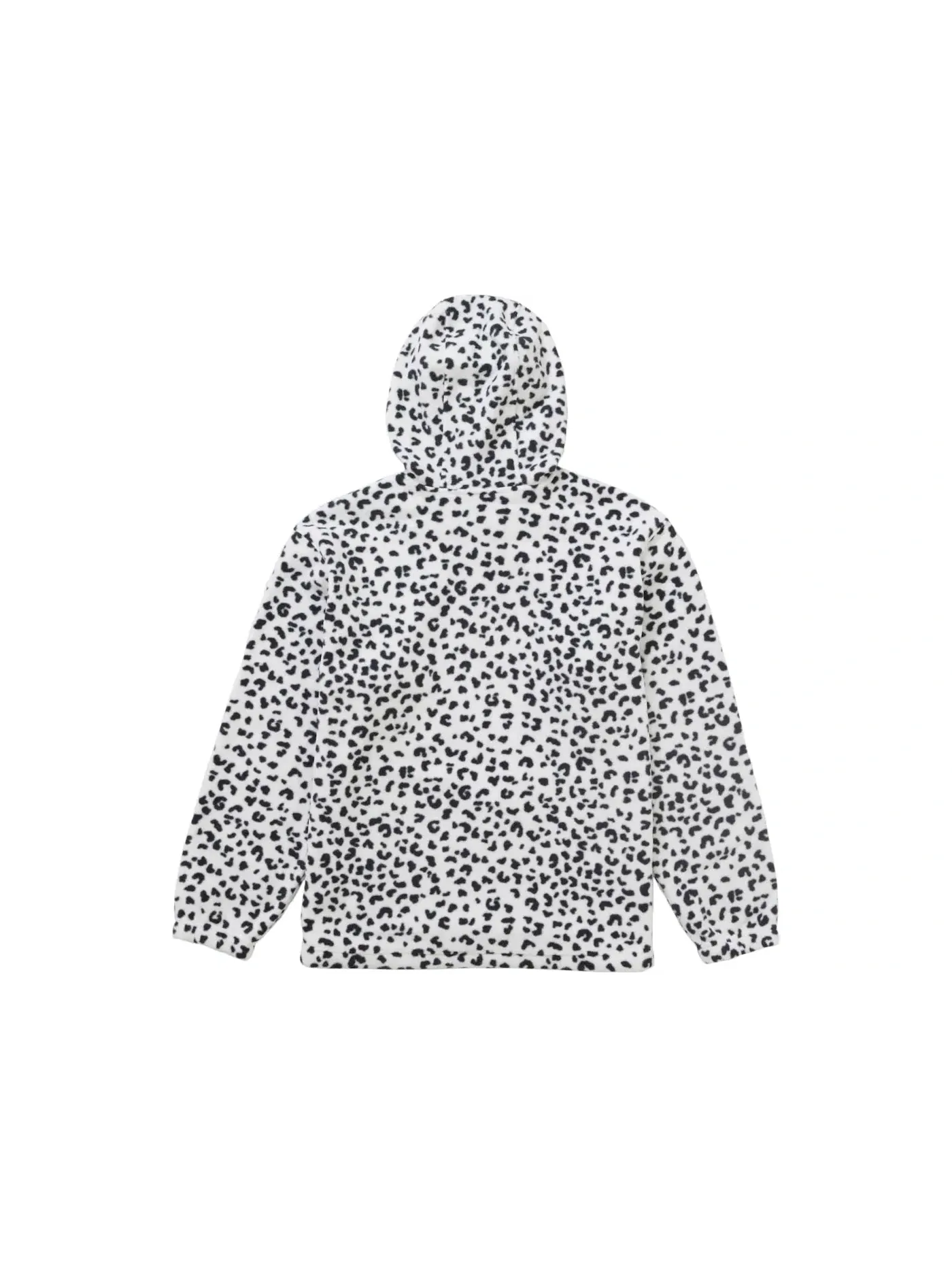 Мужской свитшот с капюшоном и встроенной маской Polartec Facemask Half Zip Hooded Sweatshirt (FW24) Supreme, леопардовый