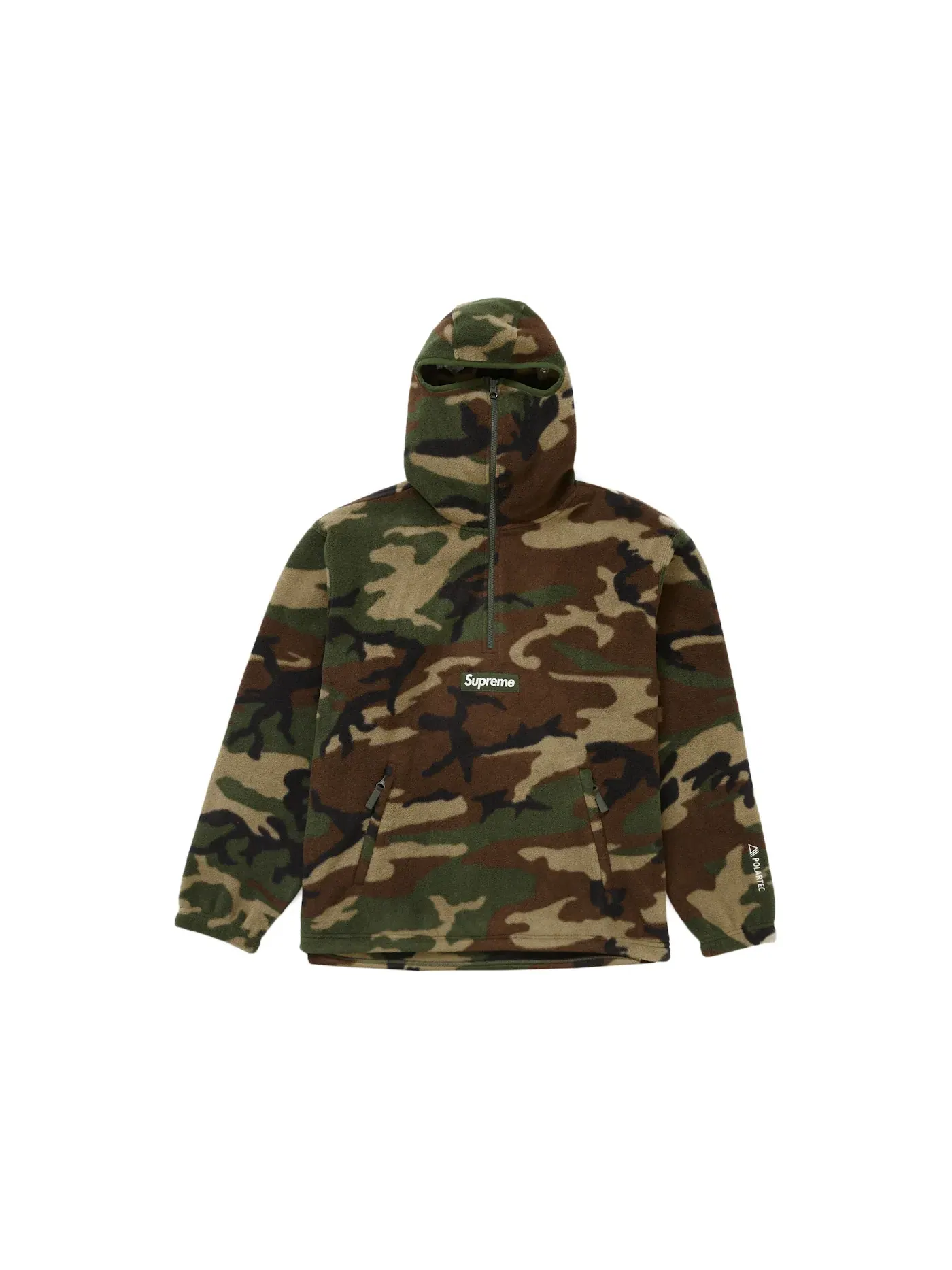 Мужской свитер-полузамок с флисовой маской Supreme Pullover, Woodland Camo — изображение 1 из 2