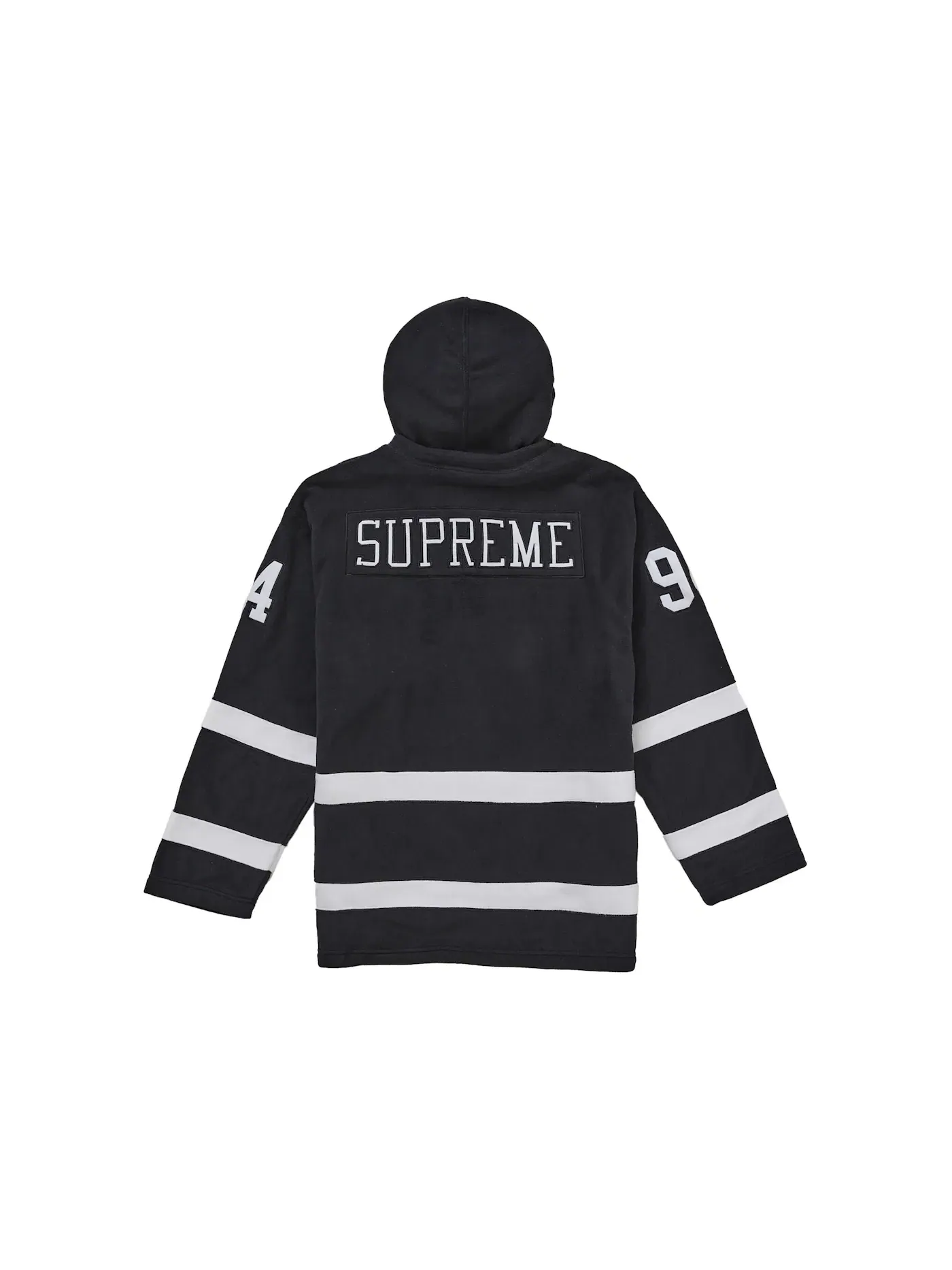 Мужская хоккейная джерси с капюшоном из Polartec Jersey Supreme — изображение 2 из 2, черный