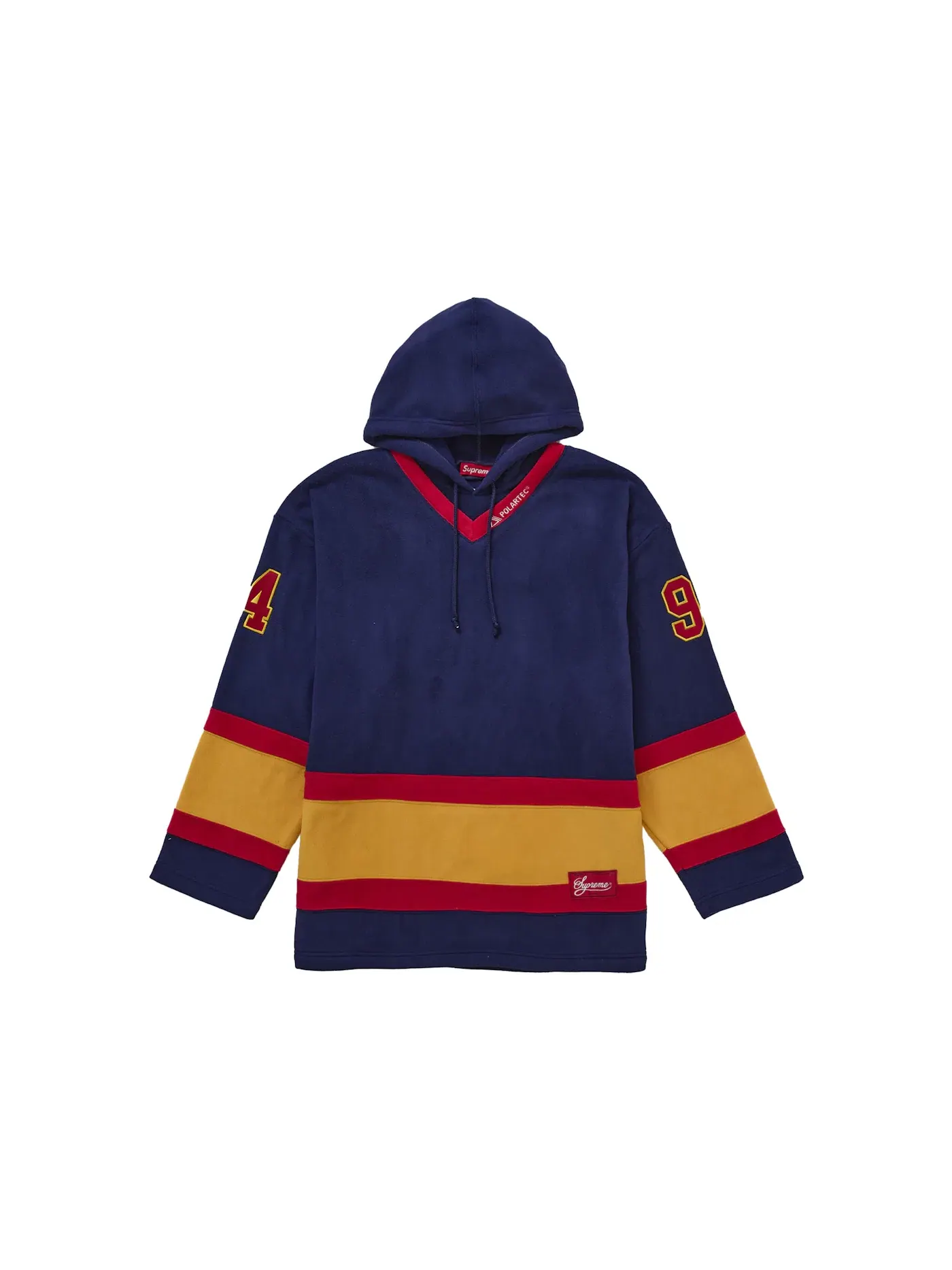 Мужская хоккейная джерси с капюшоном из Polartec Supreme Navy — изображение 1 из 2