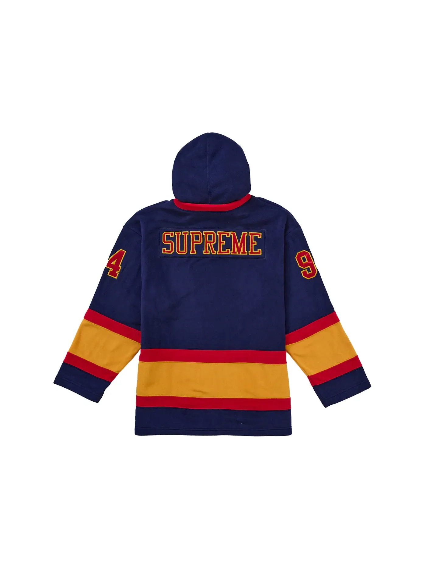 Мужская хоккейная джерси с капюшоном из Polartec Supreme Navy — изображение 2 из 2