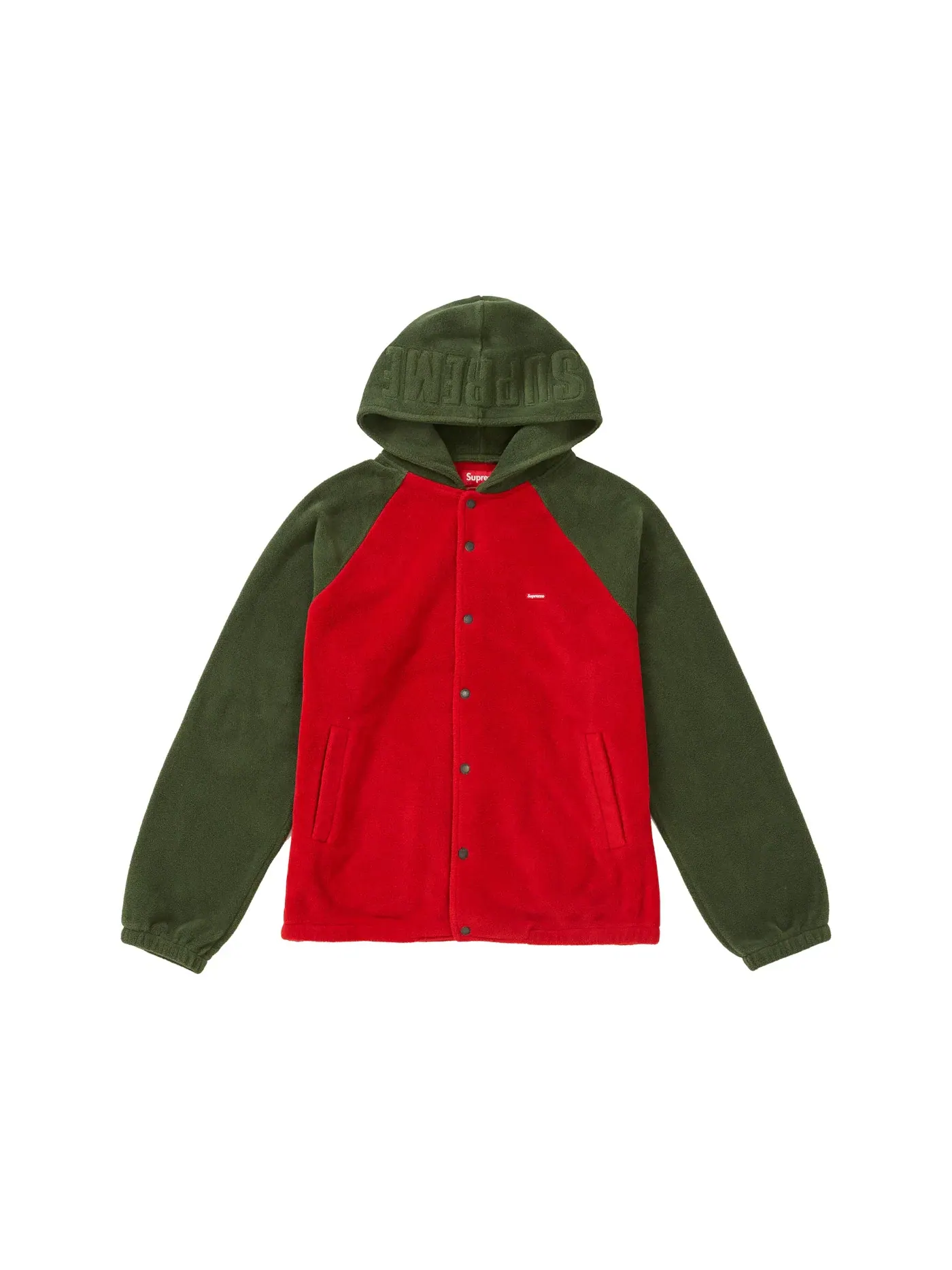 Мужская куртка с капюшоном Supreme Polartec Hooded Raglan Jacket — изображение 1 из 1, красный