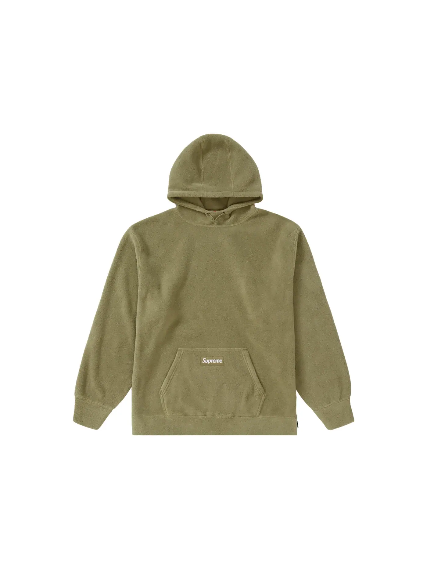 Мужская худи с капюшоном Supreme Polartec Sweatshirt (FW21) — изображение 1 из 1, светлый оливковый