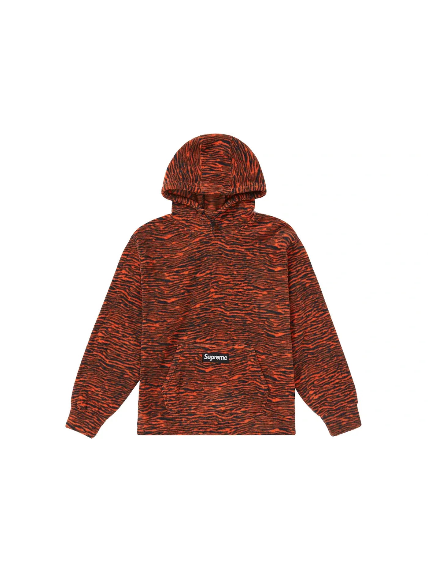 Мужская худи с принтом Supreme Tiger — изображение 1 из 1, тигровый оранжевый