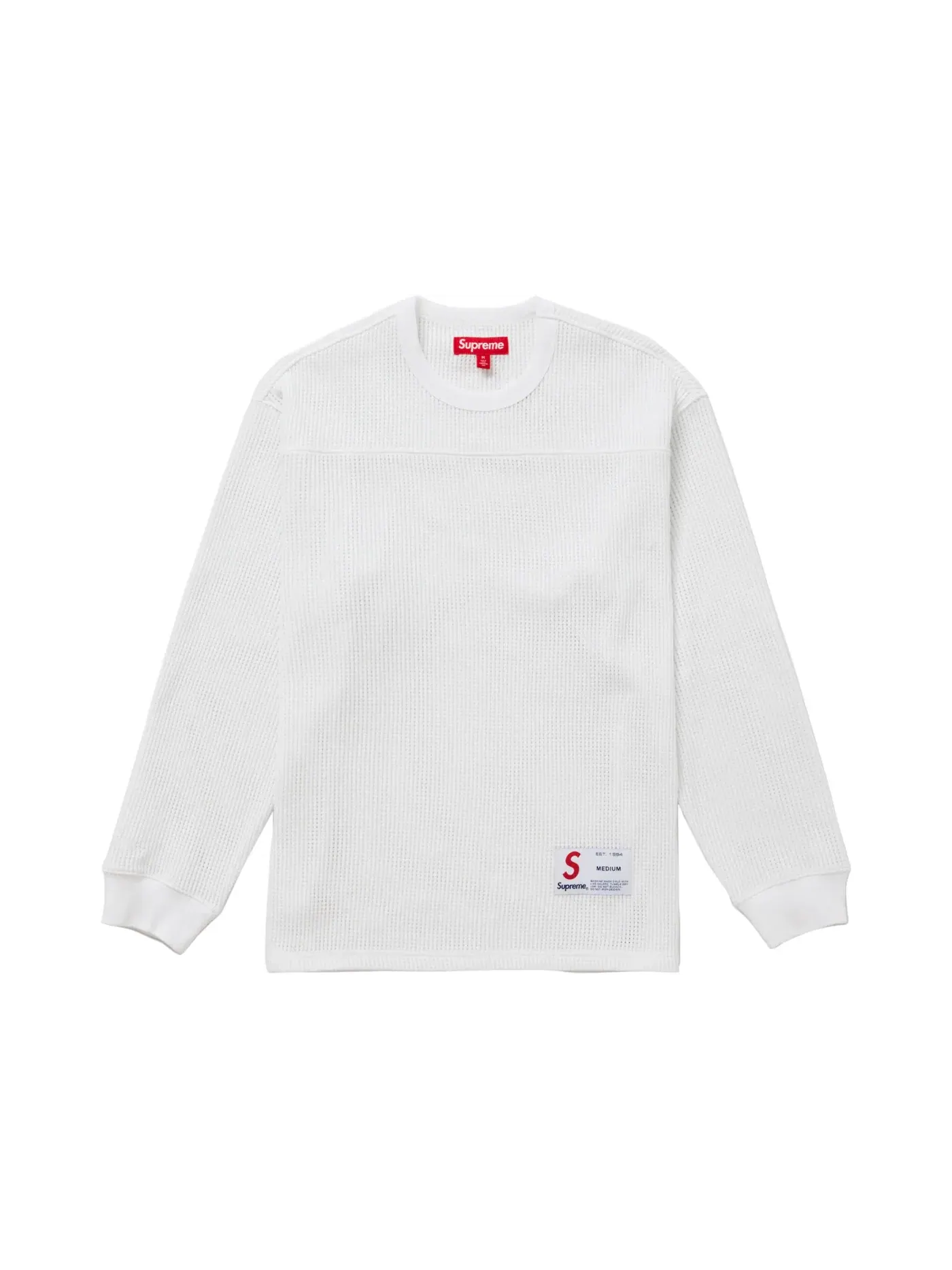 Мужская футбольная футболка с длинным рукавом Supreme Polartec Mesh L/S Football Top — изображение 1 из 1, белый