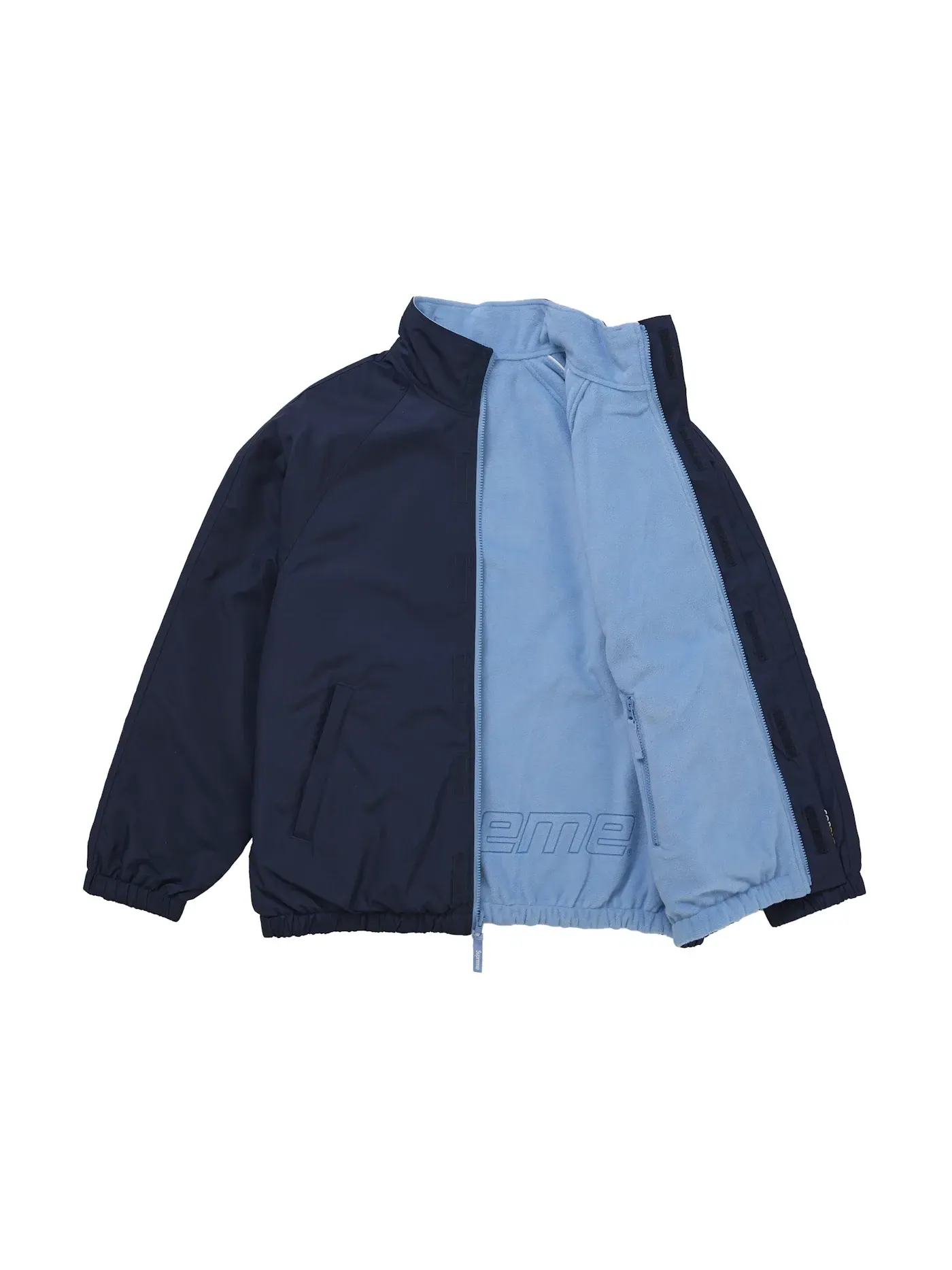 Мужская куртка с флисом Supreme Polartec Reversible Track Jacket — изображение 2 из 5, темно-синий