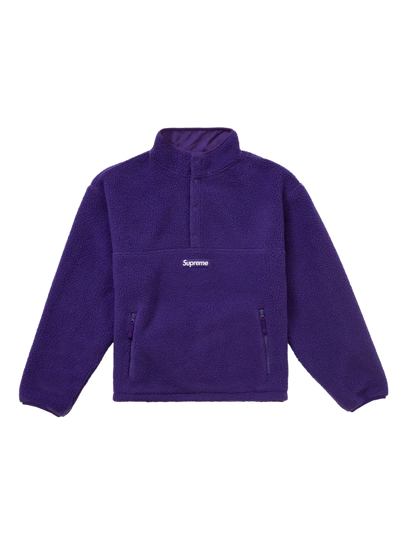 Мужской пуловер на молнии с воротником-стойкой Polartec Shearling Reversible Supreme — изображение 1 из 4, фиолетовый
