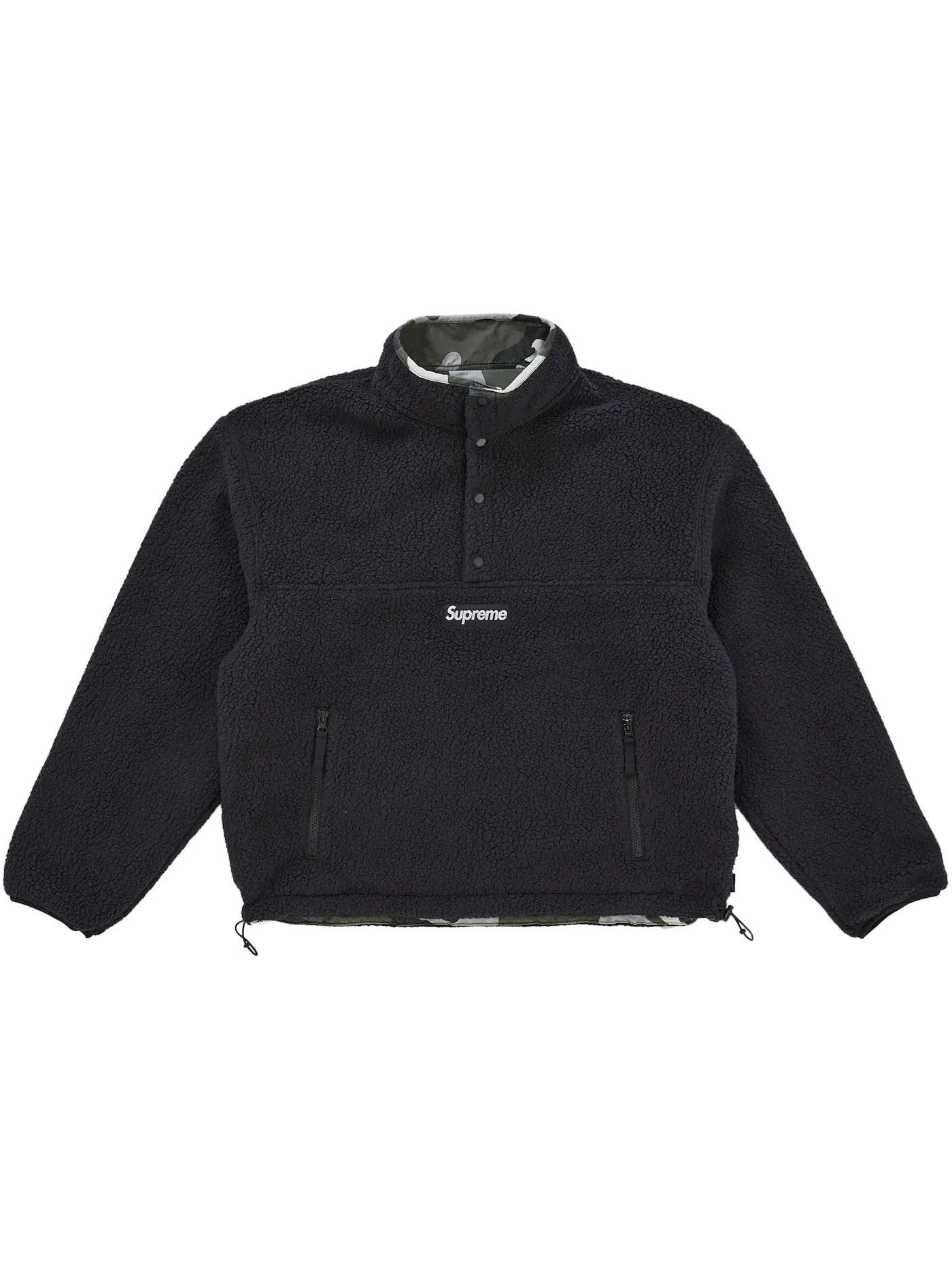Мужской пуловер на флисе Polartec Shearling Reversible Supreme — изображение 1 из 2, черный