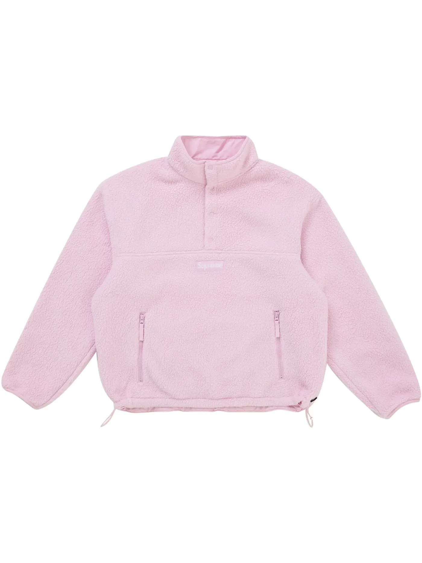 Мужской пуловер из шерпы с принтом Polartec Shearling Reversible Pullover Supreme — изображение 1 из 2, розовый