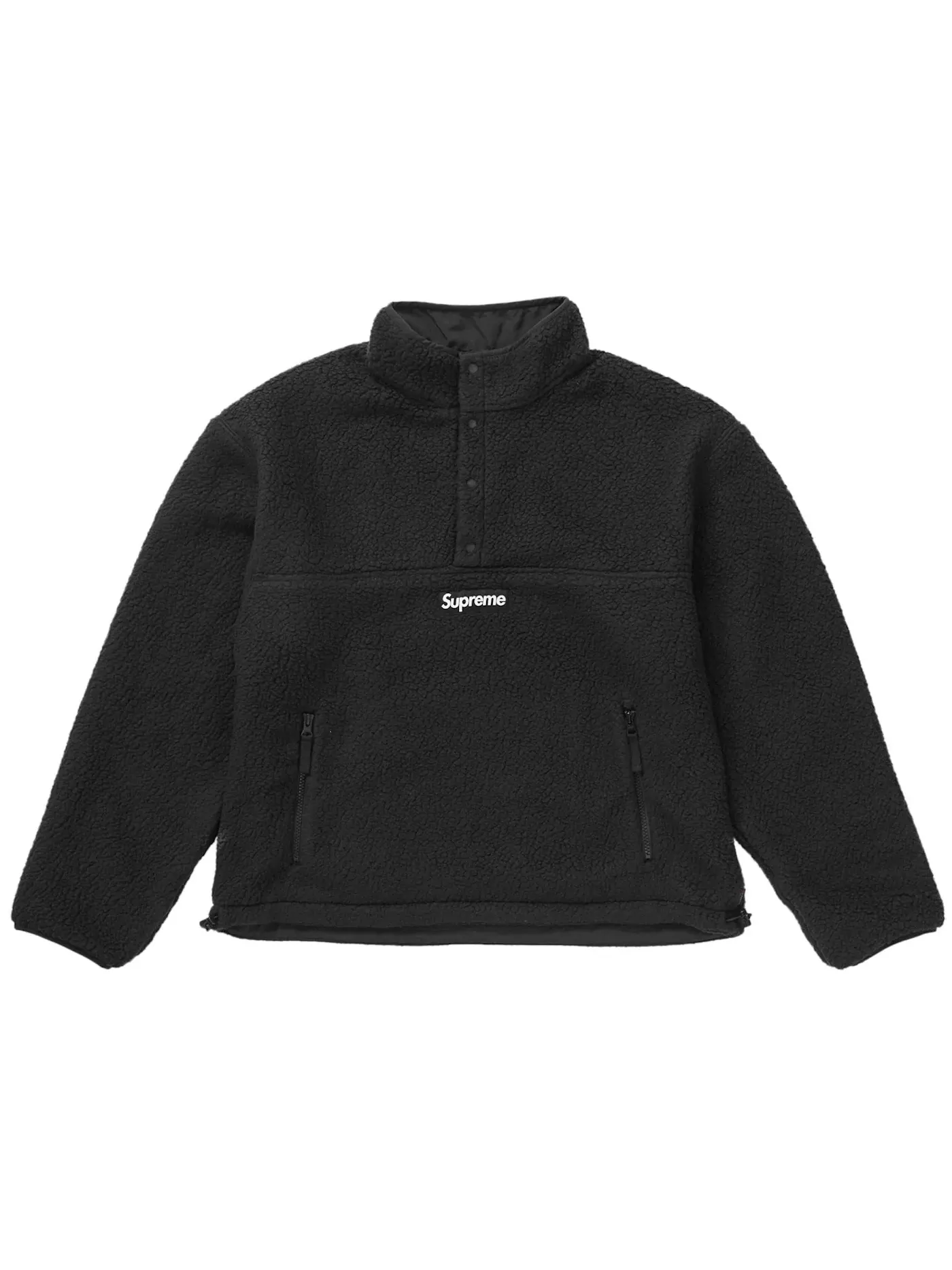 Мужской пуловер из флиса Polartec Shearling Reversible Pullover Supreme — изображение 1 из 4, черный