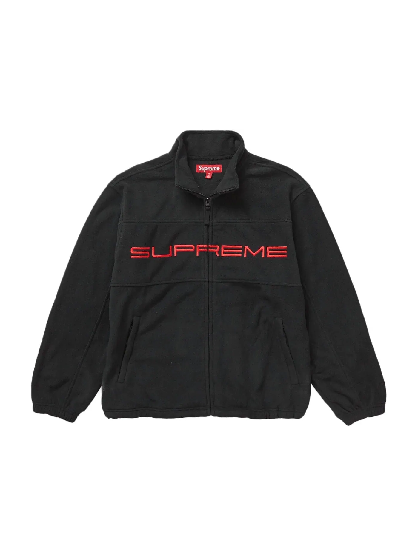 Мужская куртка флисовая Supreme Polartec Zip Jacket (FW23) — изображение 2 из 2, черный