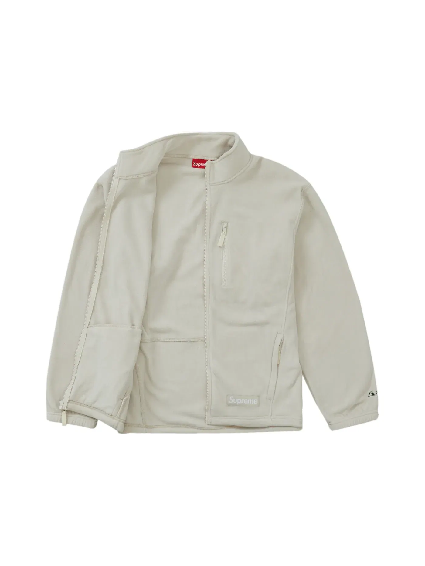 Мужская куртка с молнией Supreme Polartec Zip Jacket — изображение 2 из 2, серый