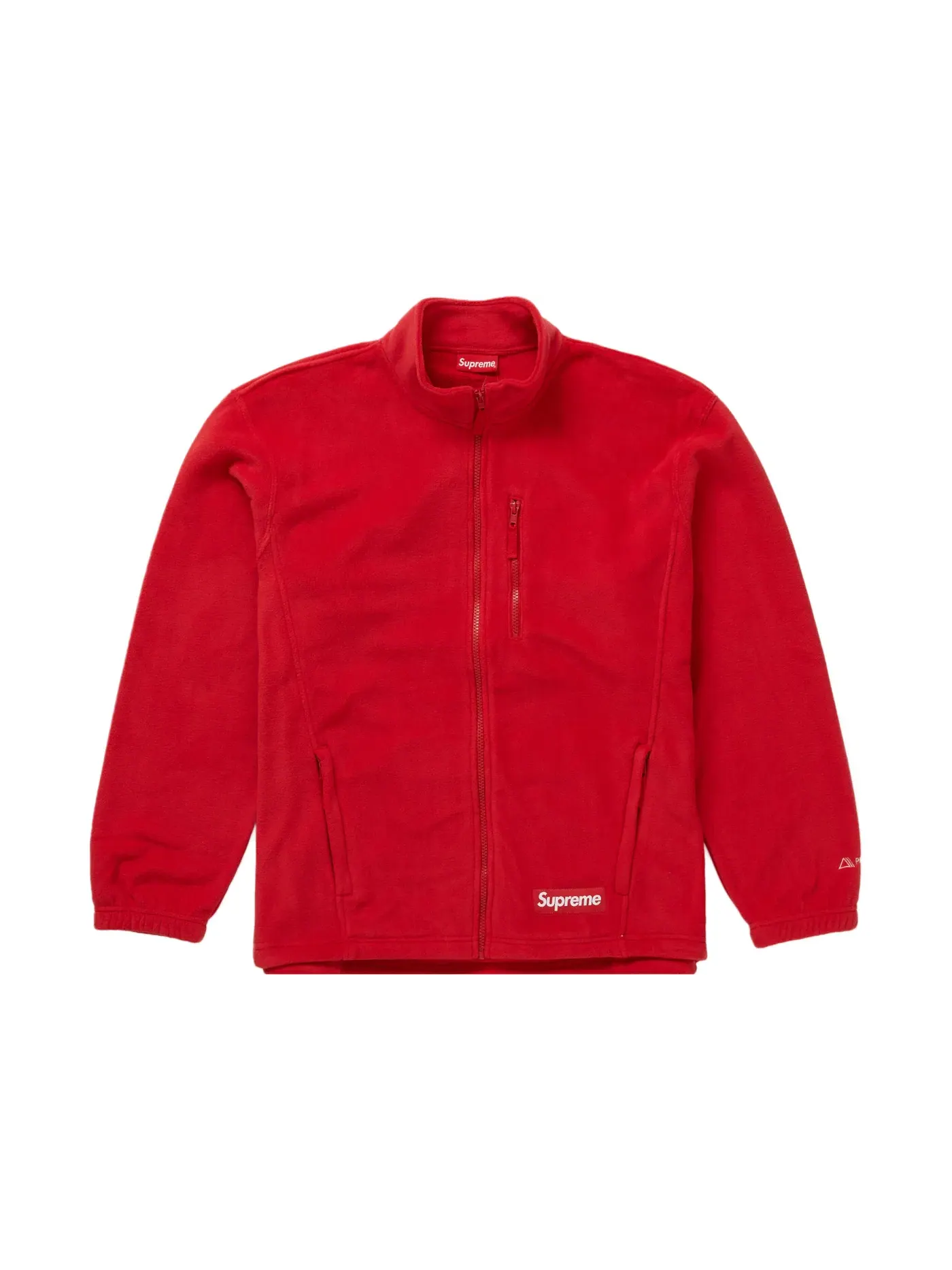 Мужская куртка с начесом Supreme Polartec Zip Jacket — изображение 1 из 2, красный