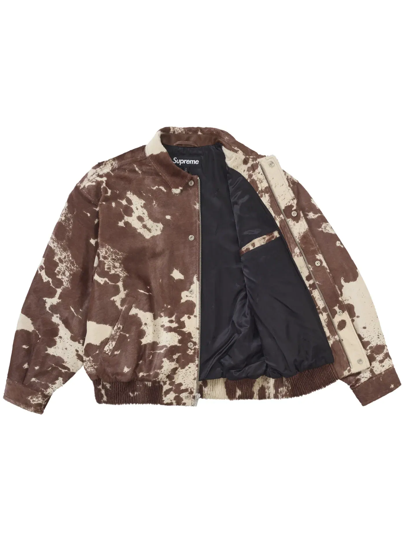 Мужская куртка с принтом Varsity Jacket Supreme, Cow — изображение 2 из 3