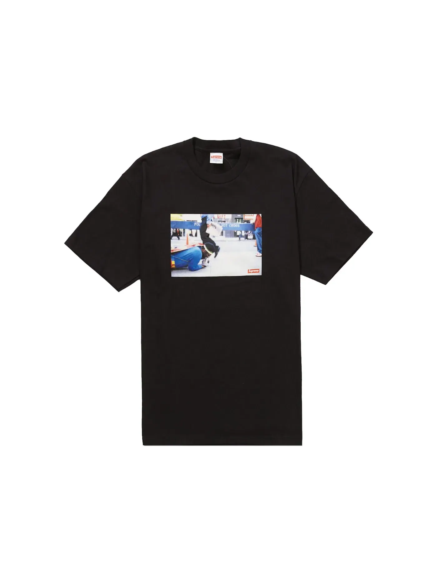 Мужская футболка с принтом Supreme Training Crawl Tee — изображение 1 из 2, черный