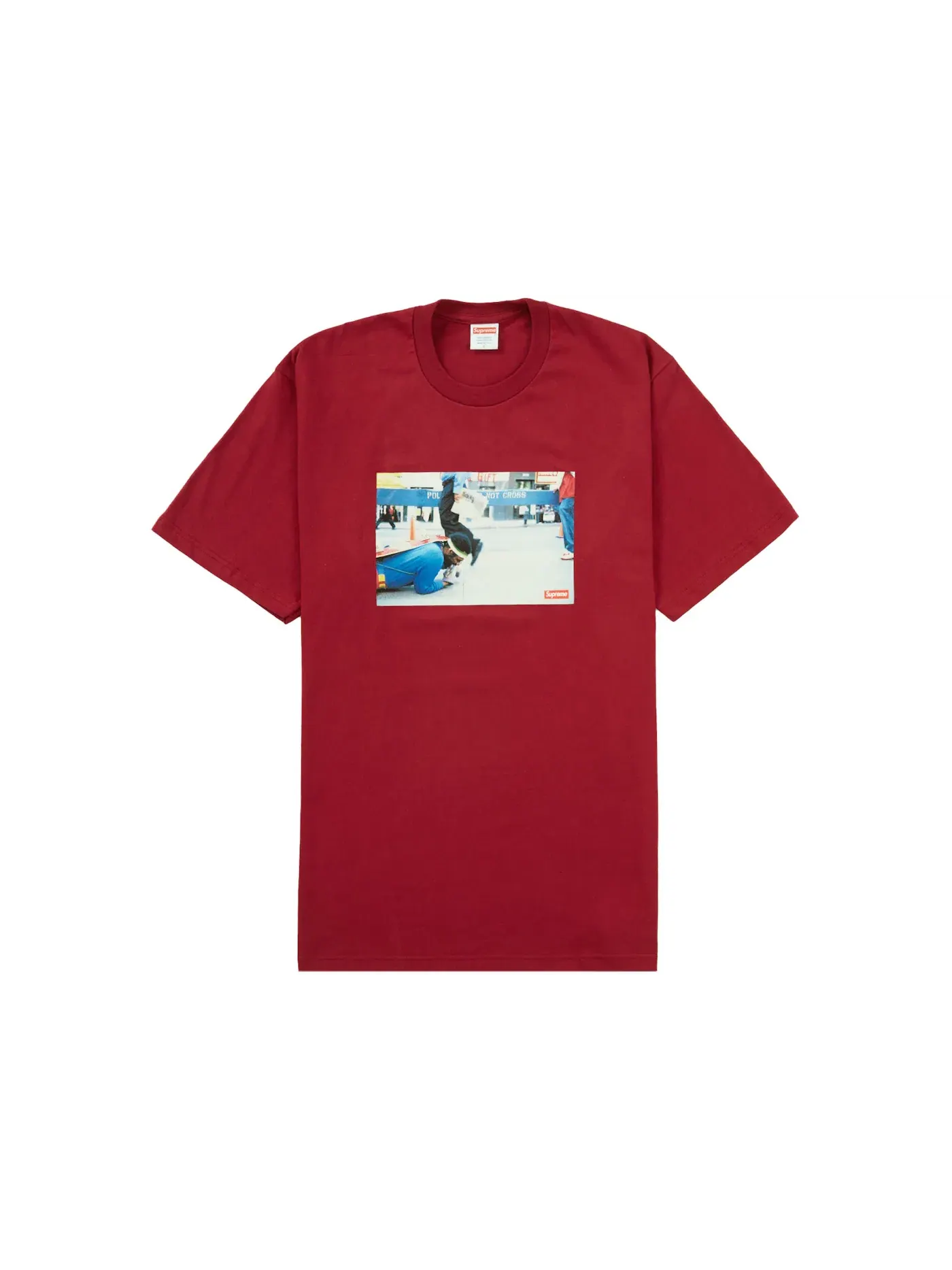Мужская футболка с принтом Training Crawl Tee Supreme — изображение 1 из 2, красный