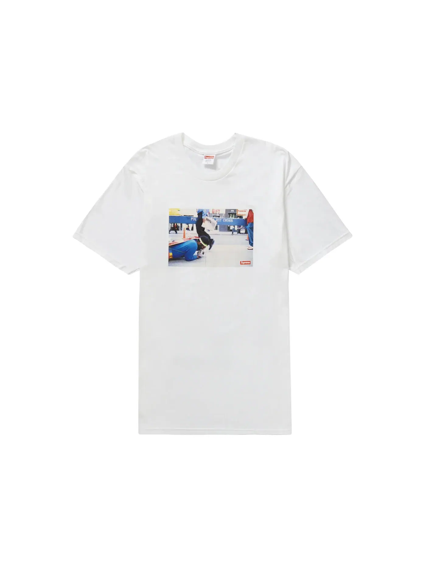 Мужская футболка с принтом Training Crawl Tee Supreme — изображение 1 из 2, белый