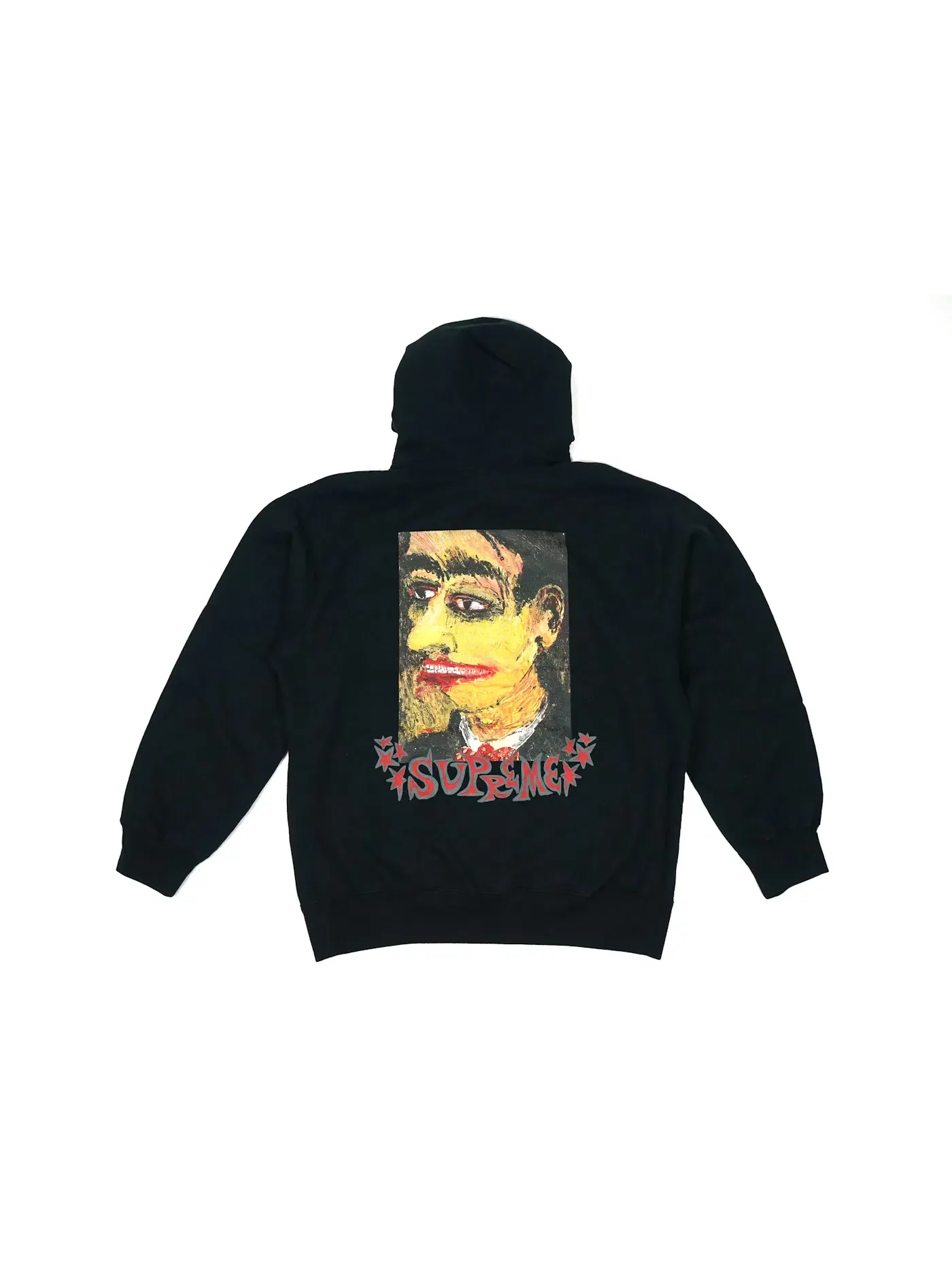 Мужской худи с принтом Supreme Portrait Sweatshirt — изображение 2 из 2, черный