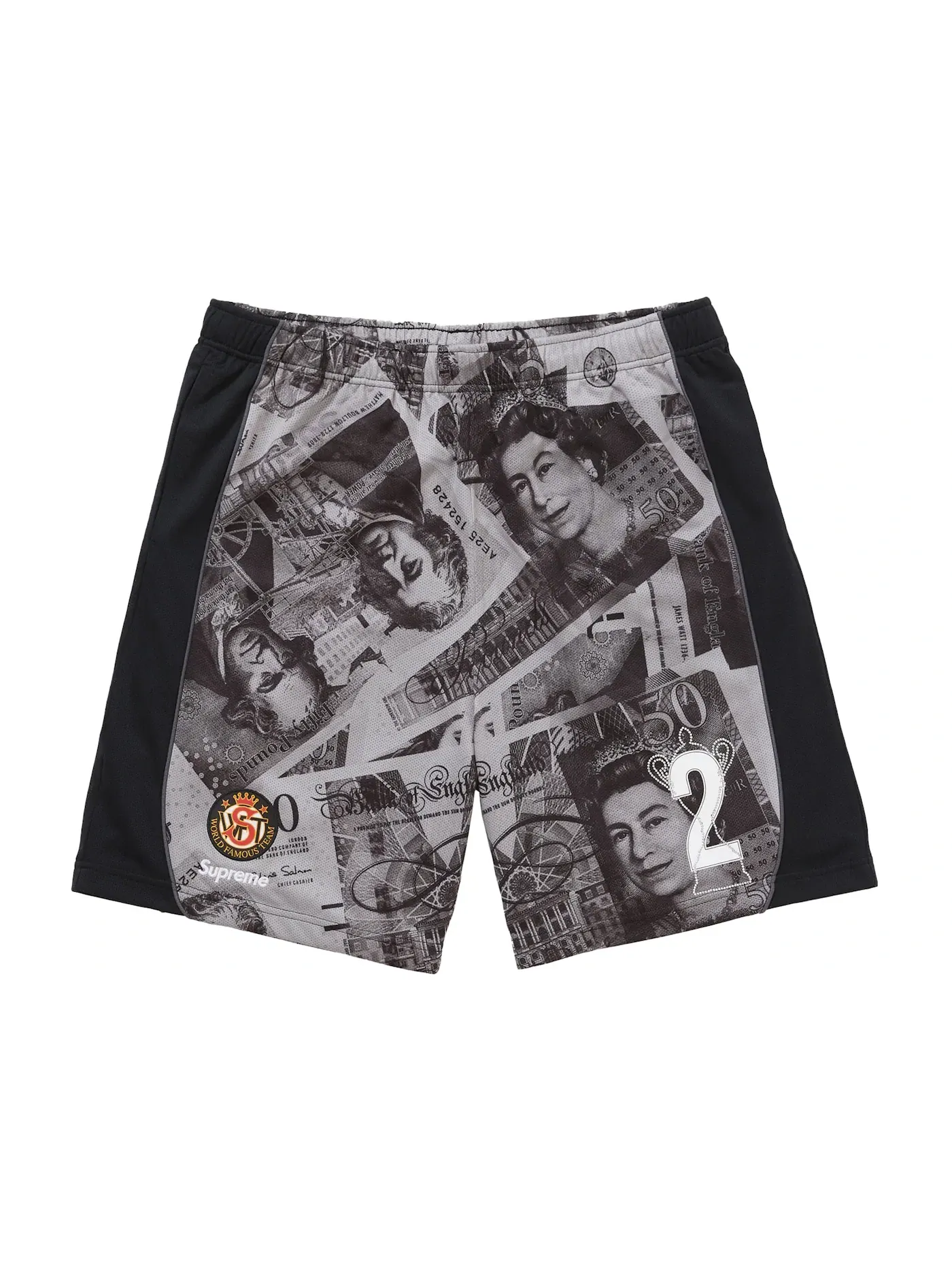 Мужские шорты с принтом Supreme Short — изображение 1 из 2, черный