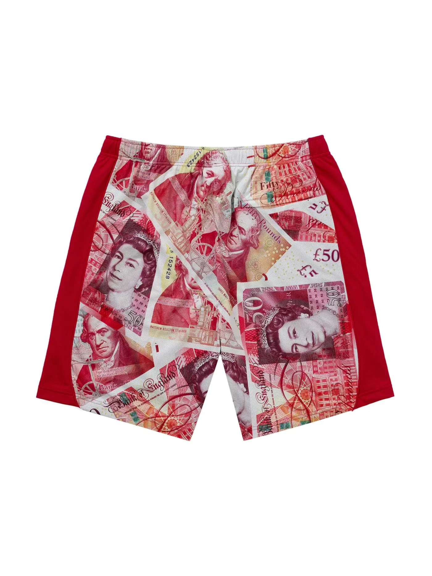 Мужские шорты с принтом Supreme — изображение 2 из 2, красный