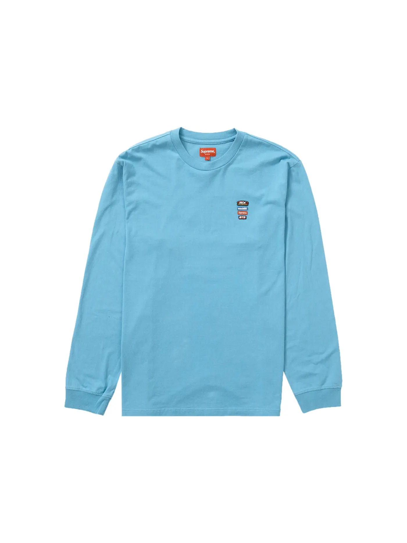 Мужская футболка с длинным рукавом Supreme Top — изображение 1 из 1, бледный синий