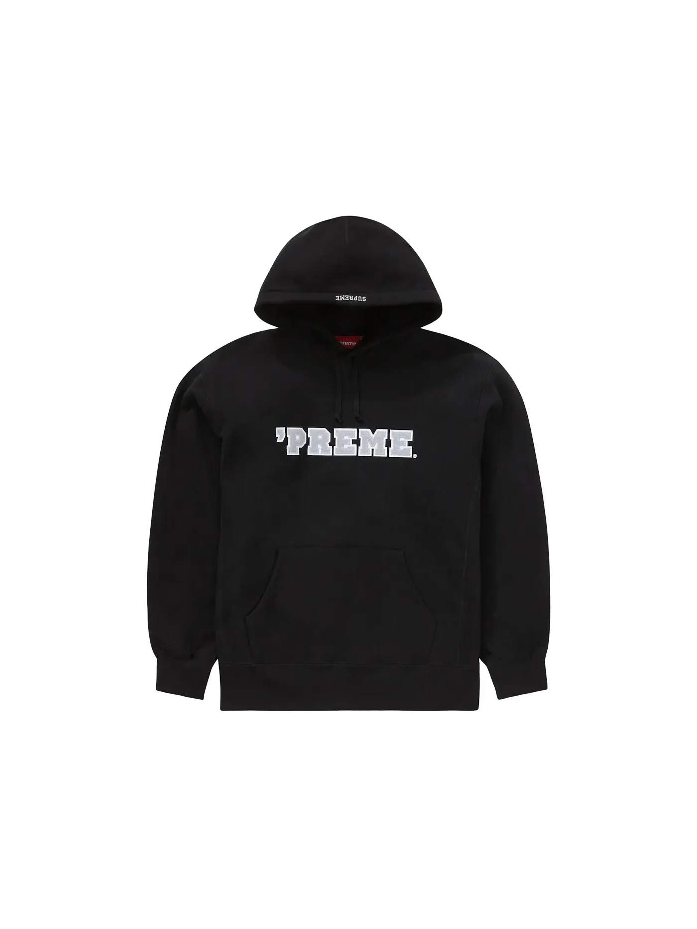Мужская худи с капюшоном Supreme Sweatshirt — изображение 1 из 1, черный