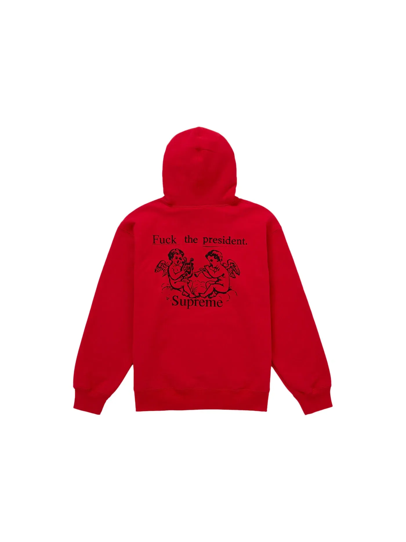 Мужской худи с капюшоном Supreme Sweatshirt — изображение 2 из 2, красный
