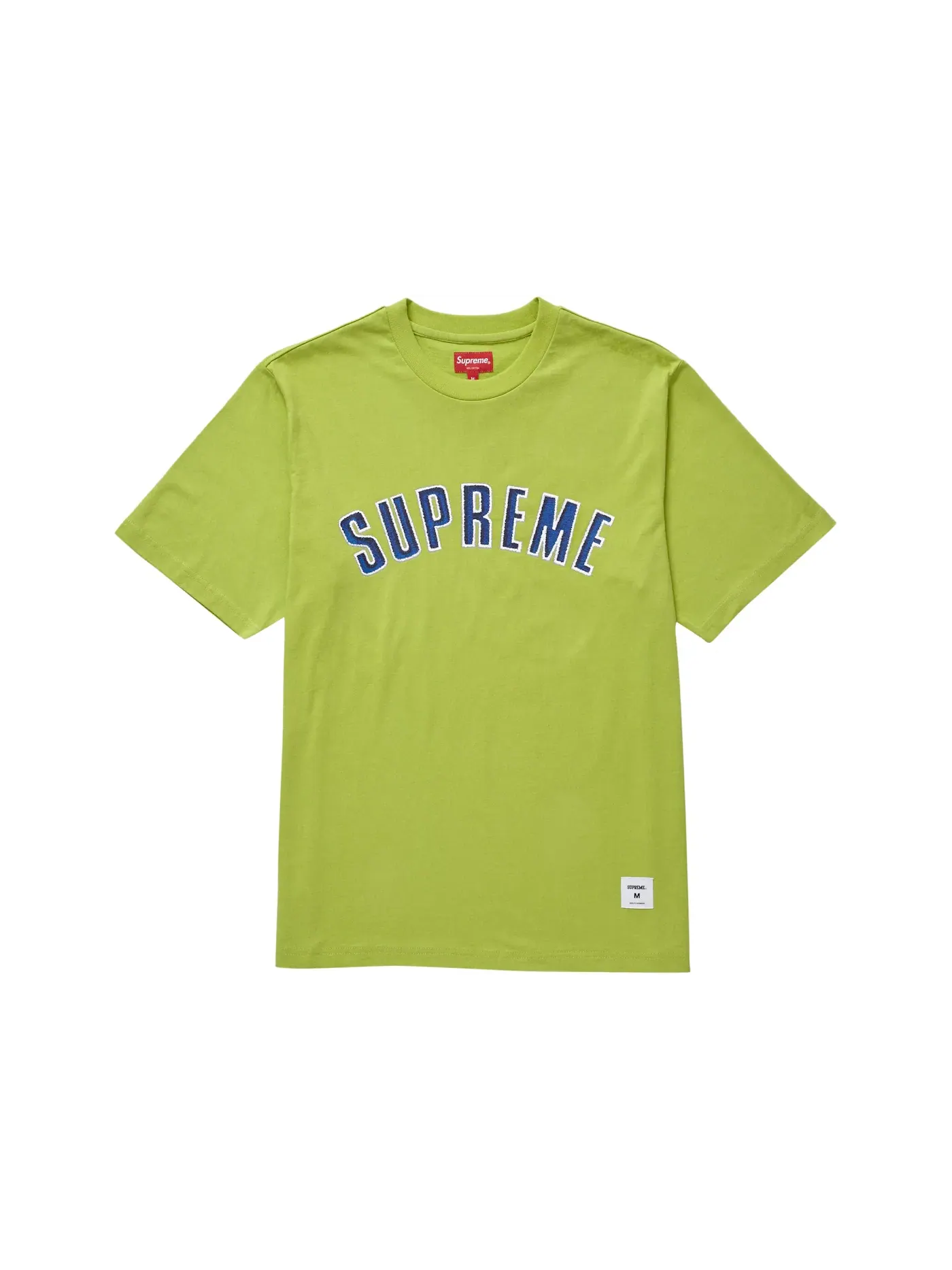 Мужская футболка с принтом Supreme Printed Arc S/S Top — изображение 1 из 1, лаймовый