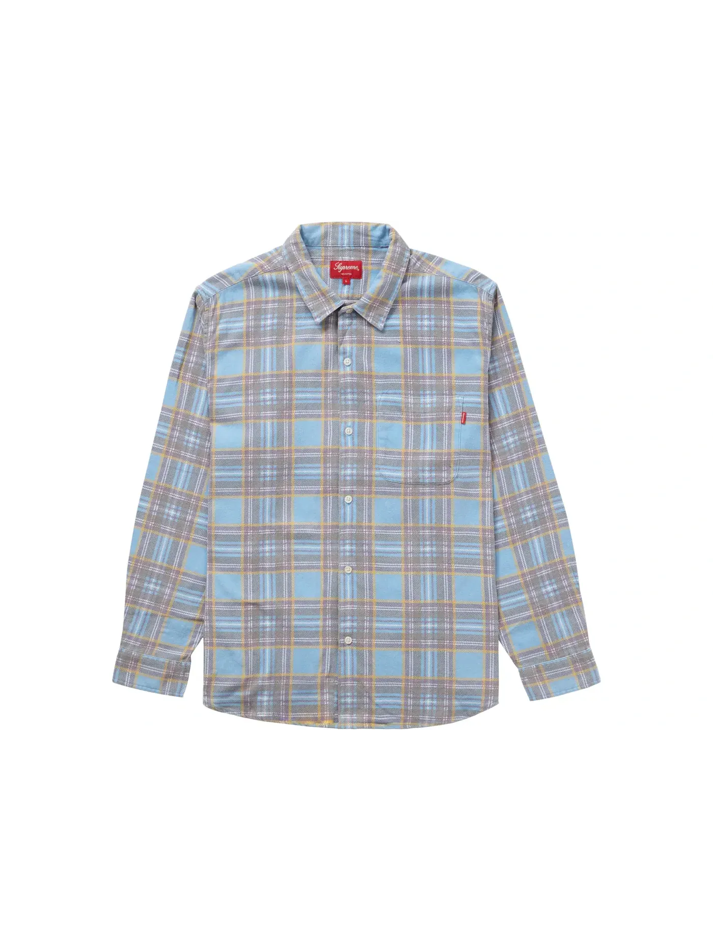Мужская рубашка с принтом Light Blue Supreme — изображение 1 из 1