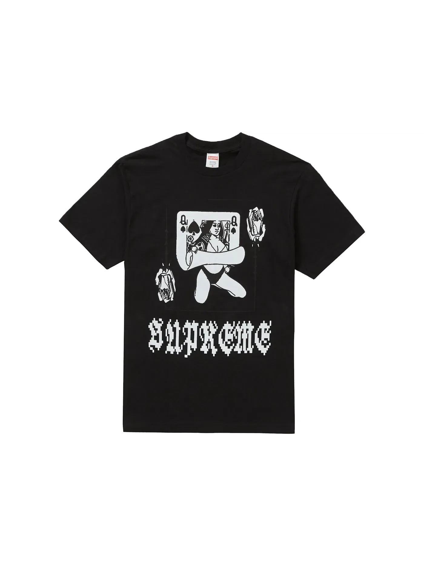 Мужская футболка с принтом Supreme Tee — изображение 1 из 1, черный