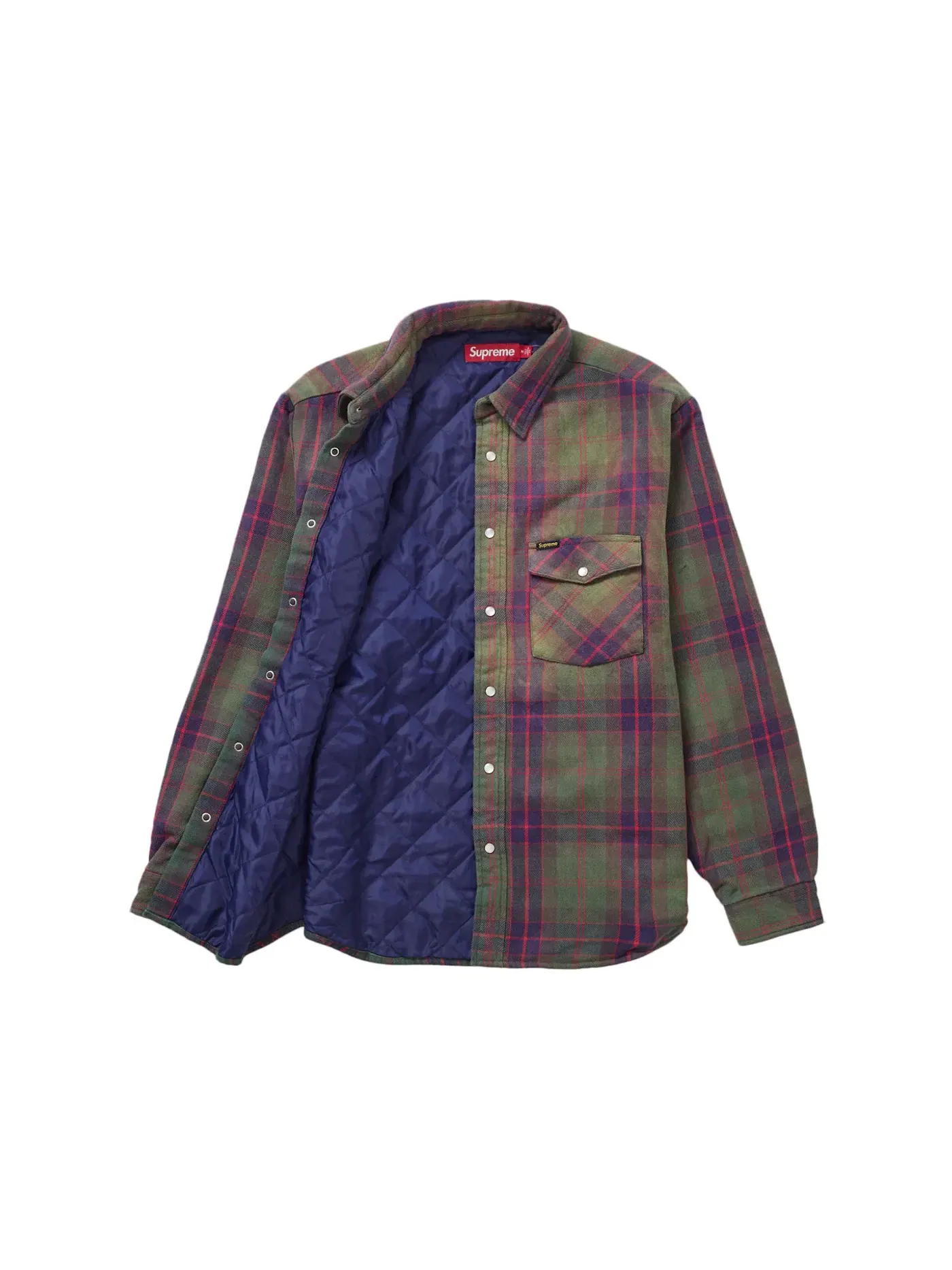 Мужская рубашка из фланели с квилтингом Supreme Shirt — изображение 2 из 2, зеленый