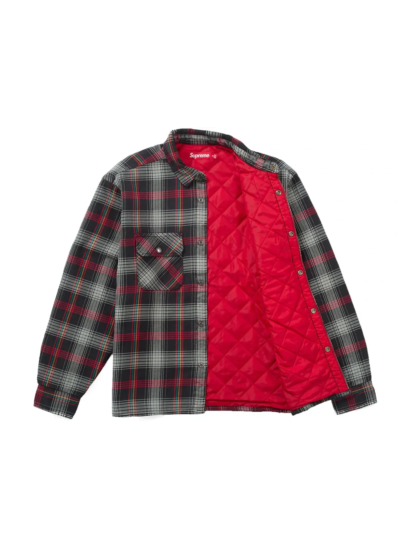 Мужская фланелевая рубашка с утеплителем Supreme Shirt — изображение 2 из 2, черный