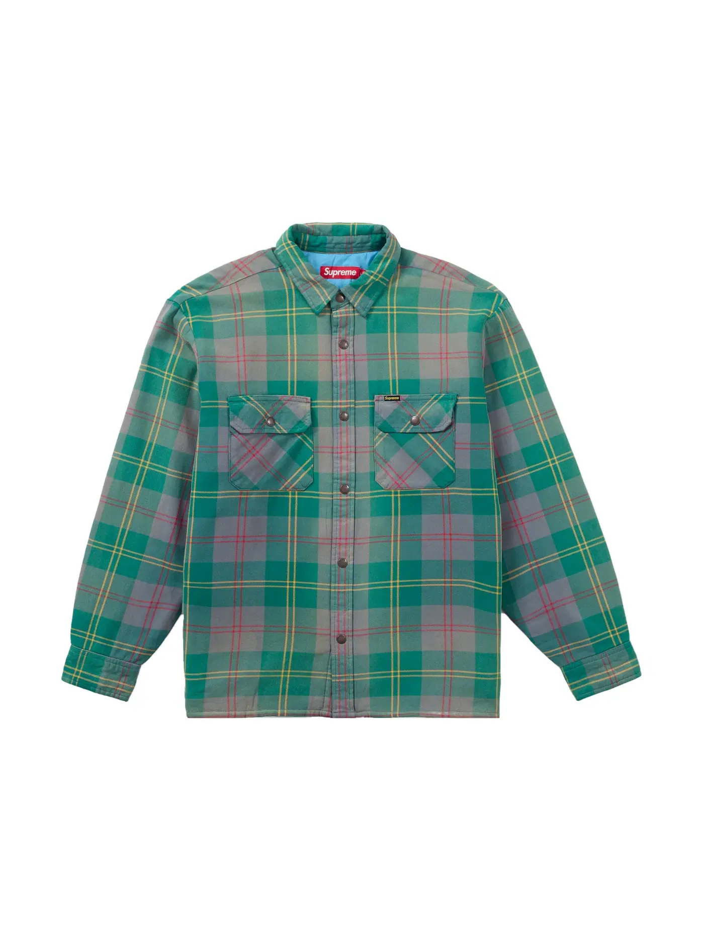 Мужская рубашка с квилтингом Snap Shirt Supreme — изображение 1 из 2, зеленый