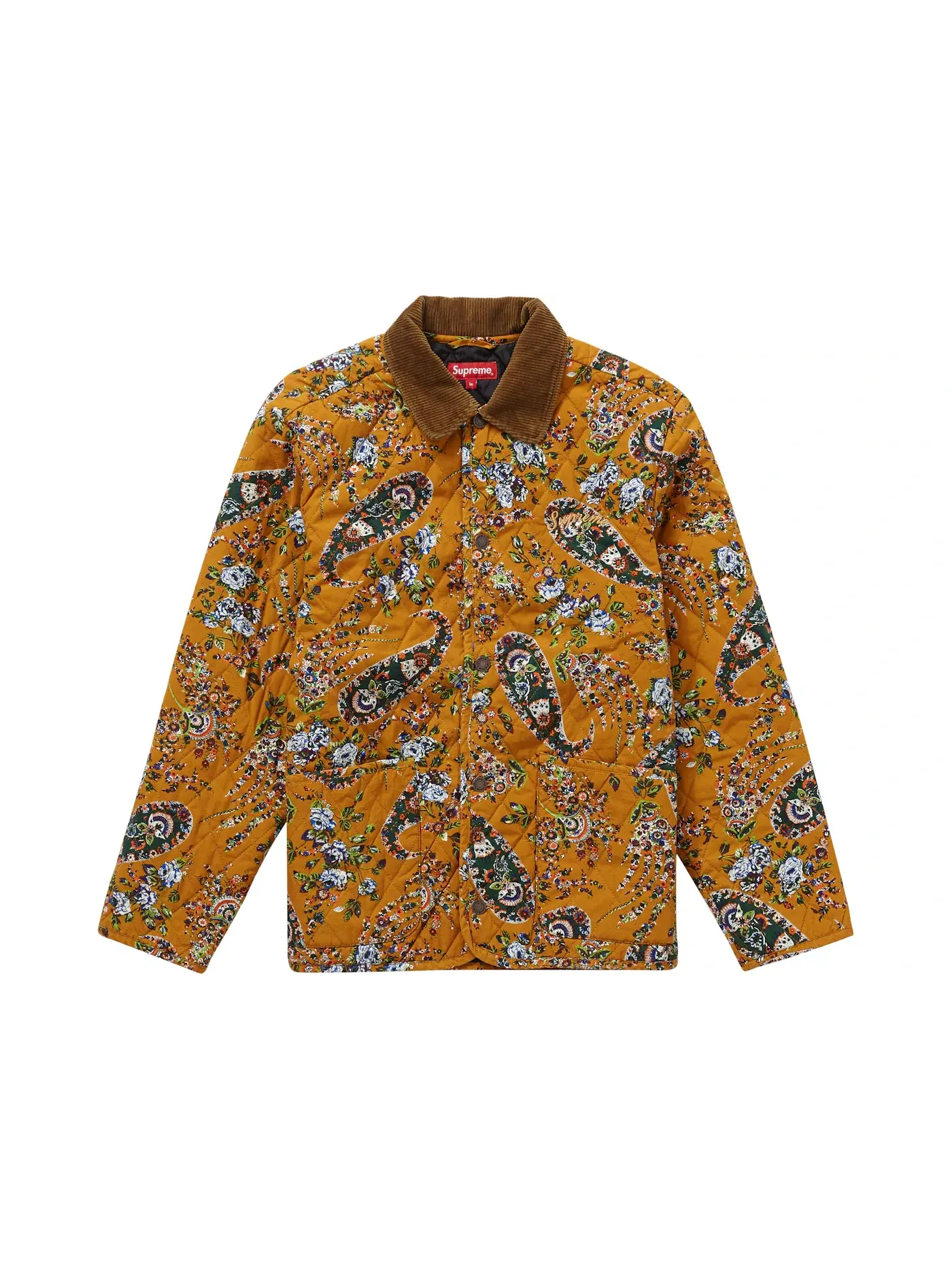 Мужская куртка с принтом Supreme Jacket, Mustard Paisley — изображение 1 из 3