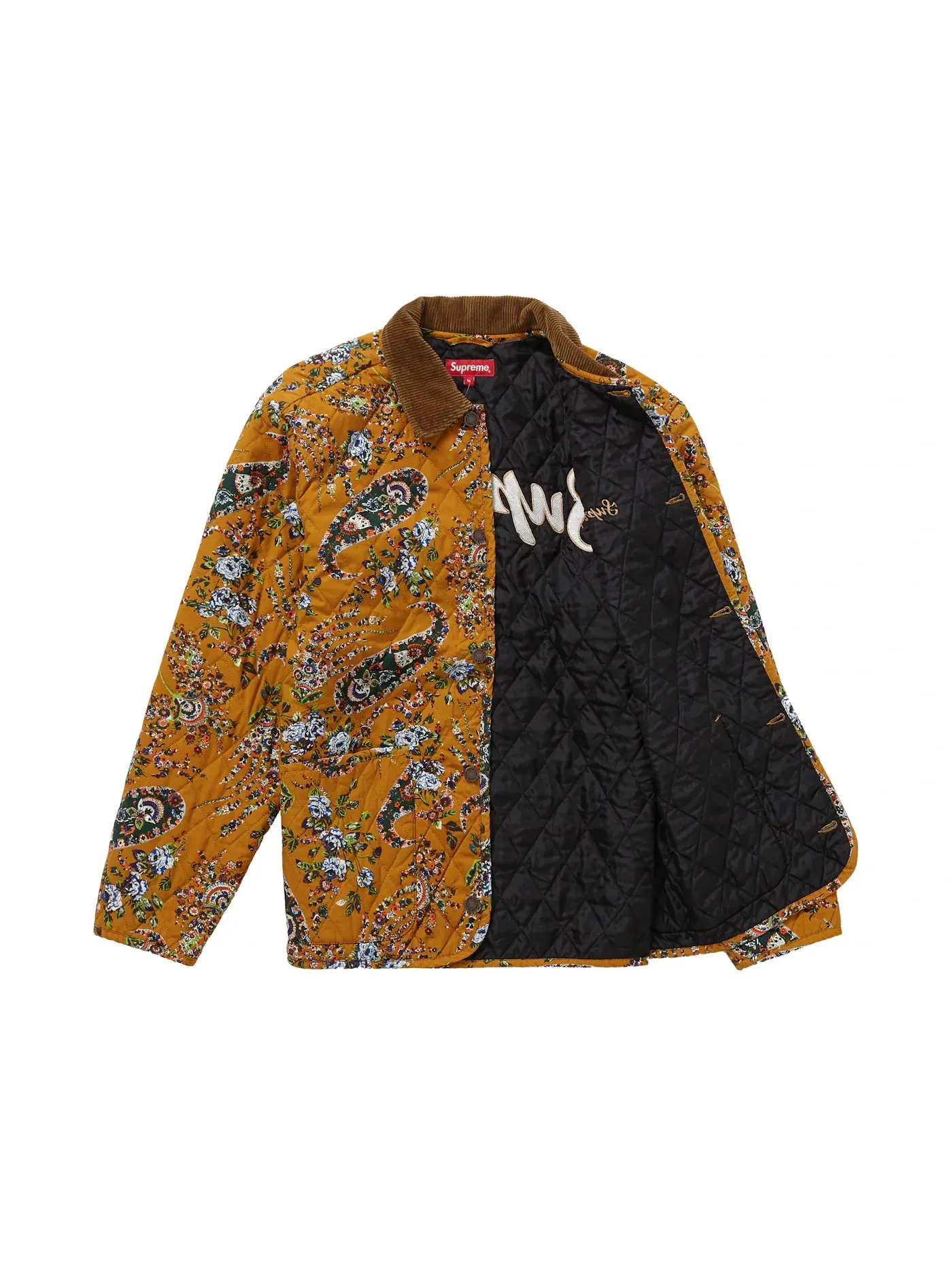 Мужская куртка с принтом Supreme Jacket, Mustard Paisley — изображение 2 из 3