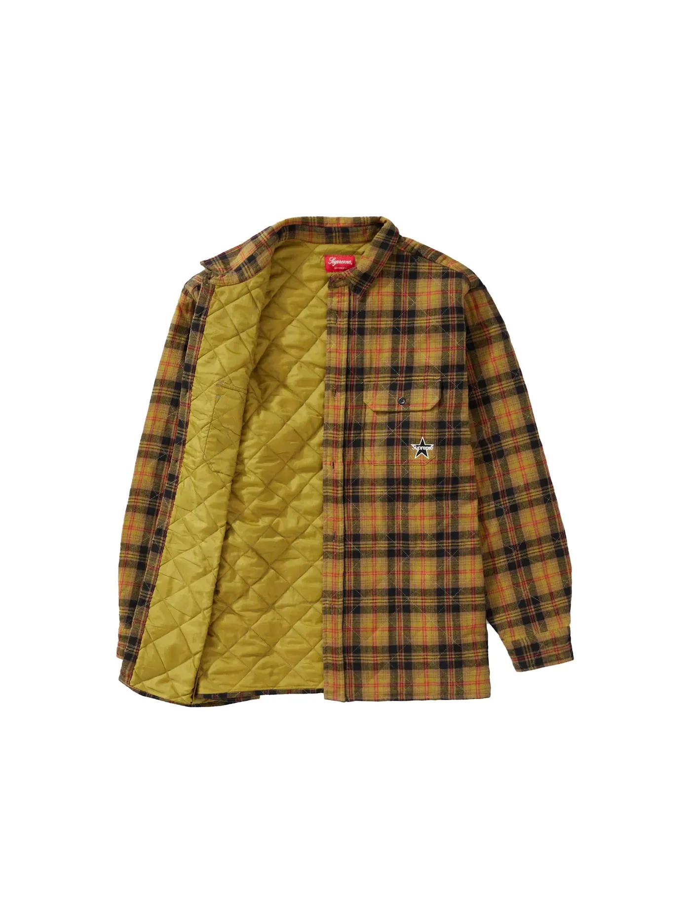 Мужская рубашка с принтом Supreme Shirt — изображение 2 из 2, оливковый
