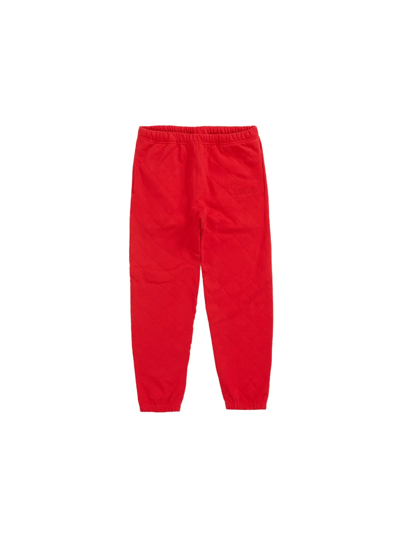 Детские спортивные штаны с квилтингом Sweatpant Supreme — изображение 1 из 2, красный