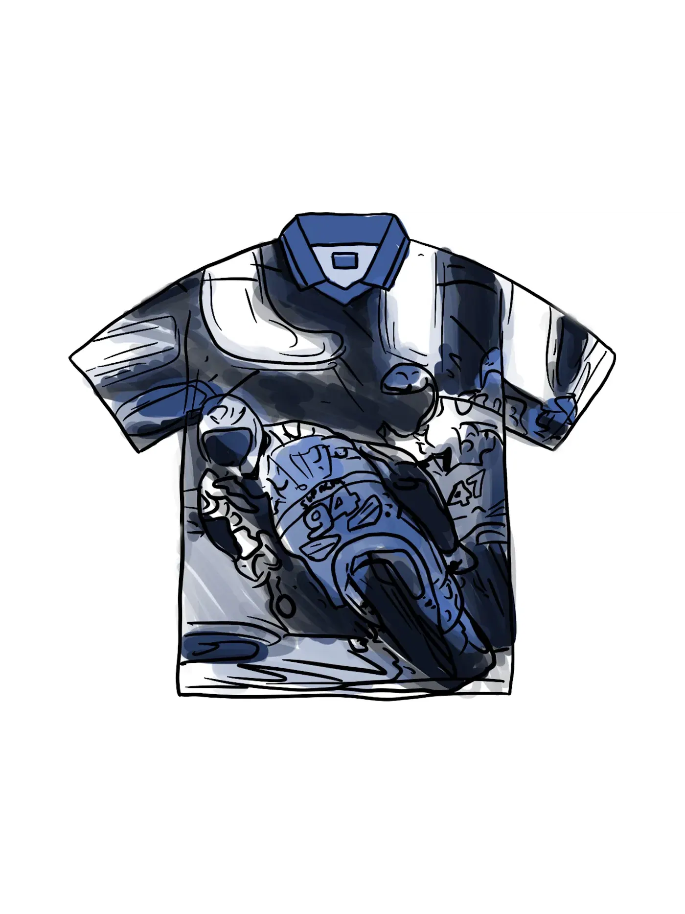 Мужская футболка с длинным рукавом Jersey Supreme — изображение 1 из 1, темно-синий