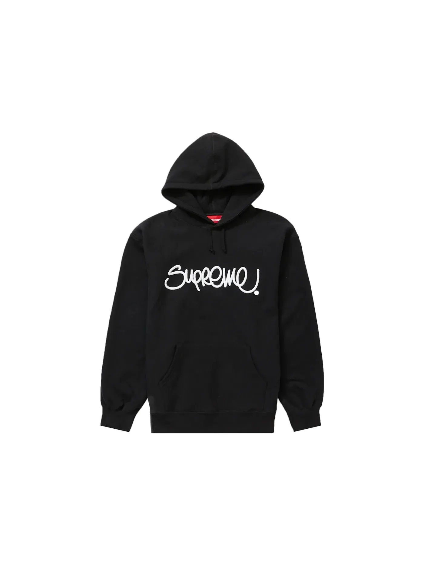 Мужская худи с принтом Supreme — изображение 1 из 1, черный