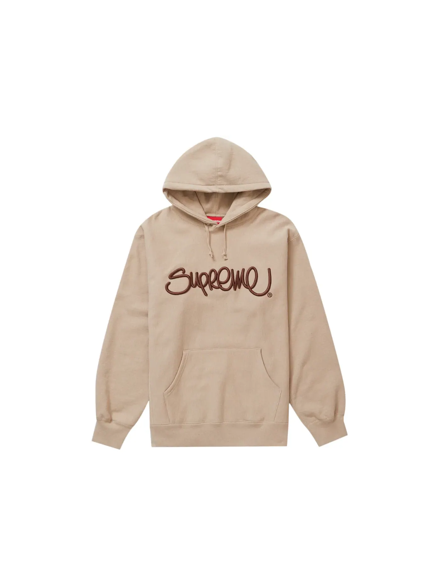 Мужская худи с принтом Supreme — изображение 1 из 1, тауп